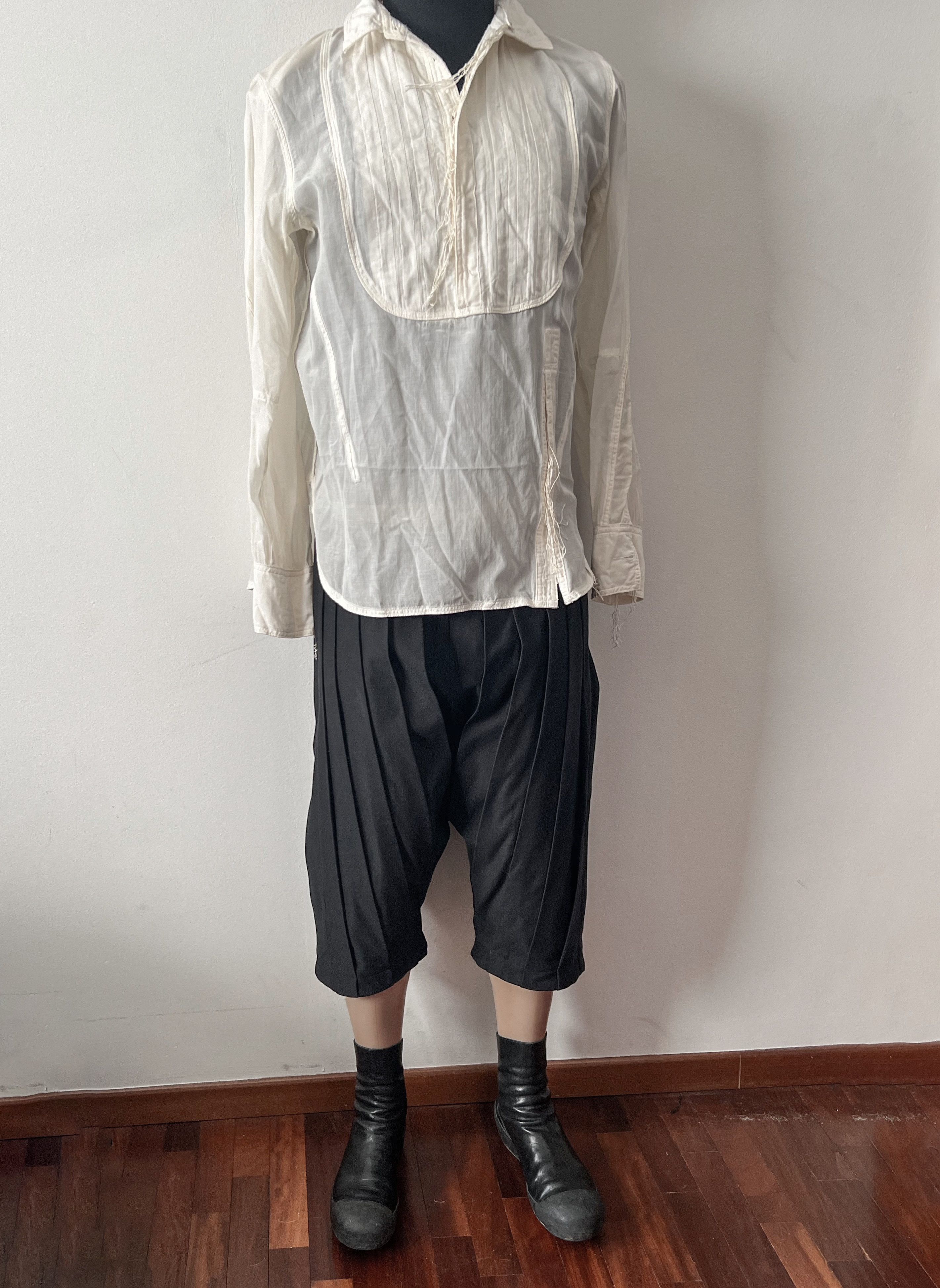 Individual Sentiments Plisse Cropped Pants Size US 32 / EU 48 - 3 Thumbnail