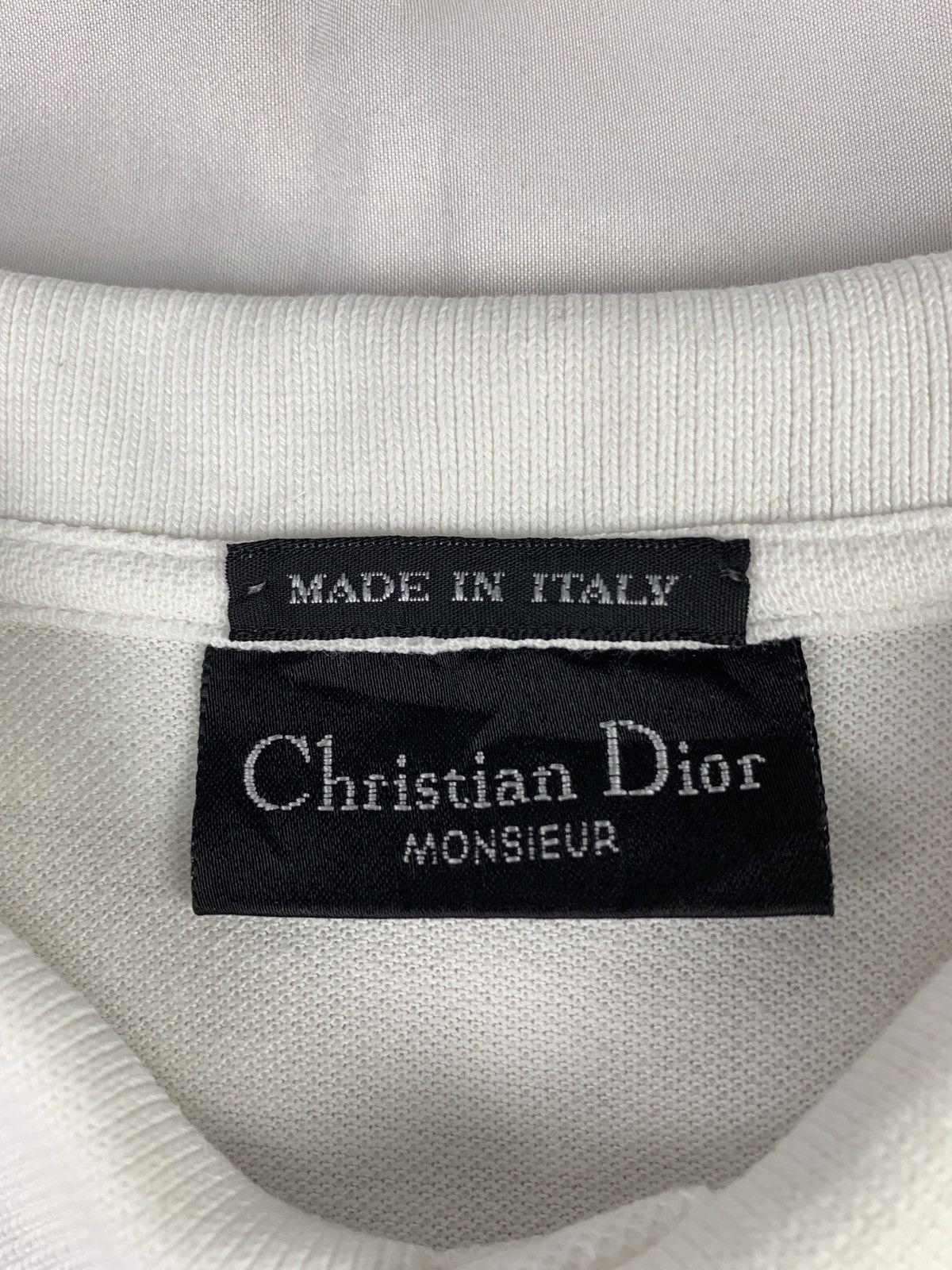 Christian Dior Monsieur 1990s Christian Dior White Royal Logo Graphic Polo Size US S / EU 44-46 / 1 - 6 Thumbnail