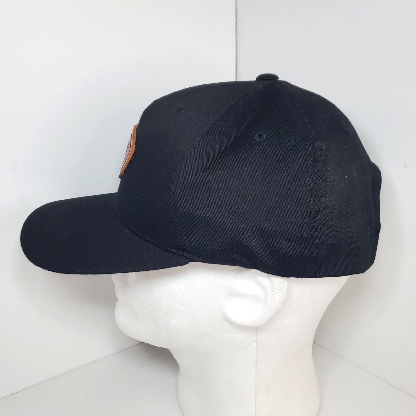 Vintage Kimes Ranch Black Patch Snapback Flatbill Hat Cap Men One Size Adjustable Wide Brim Western Cowboy Theme Size ONE SIZE - 3 Thumbnail