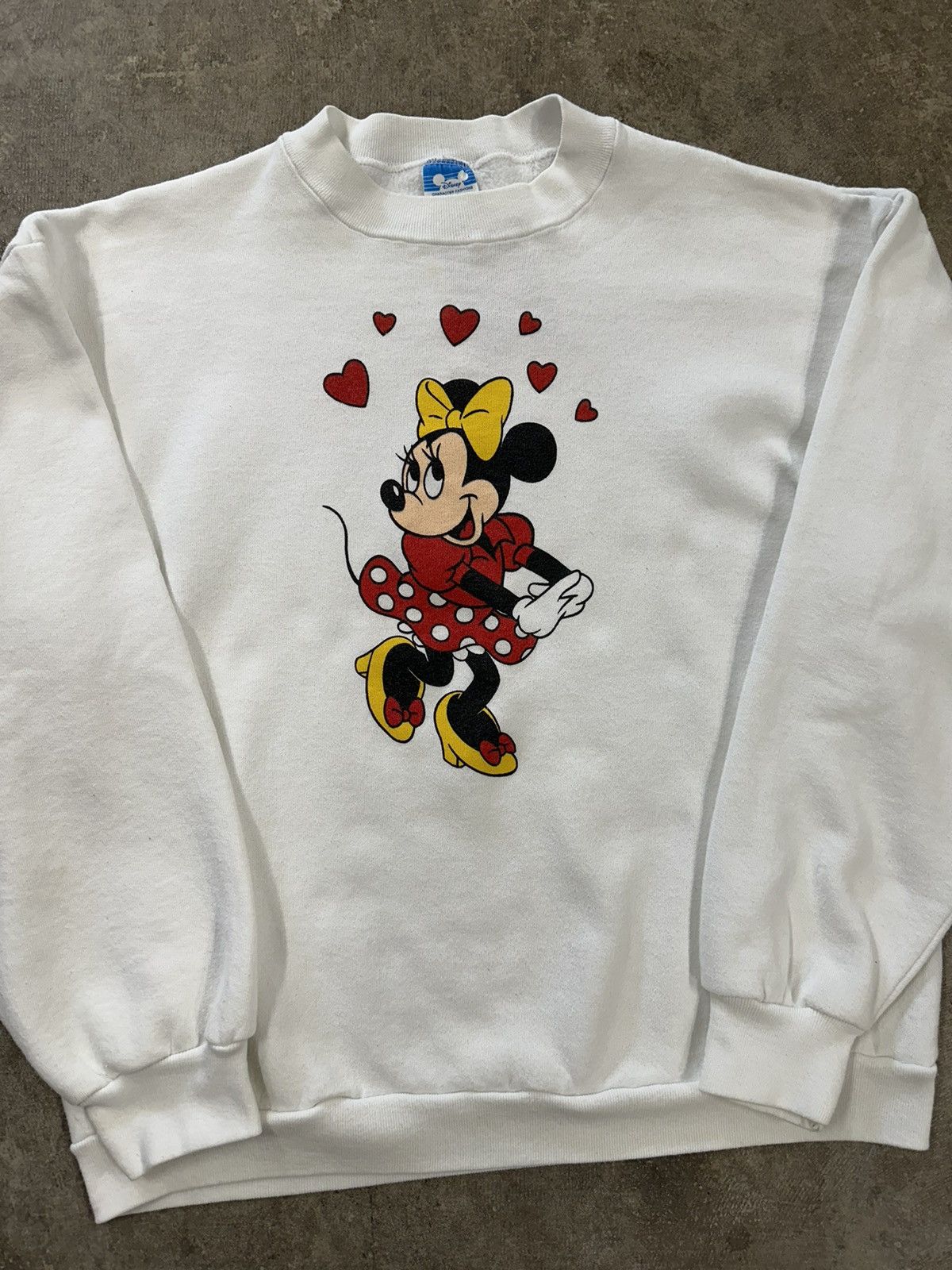 Disney Vintage 80s Disney Minnie Mouse Cartoon Sweatshirt Size L / US 10 / IT 46 - 3 Thumbnail