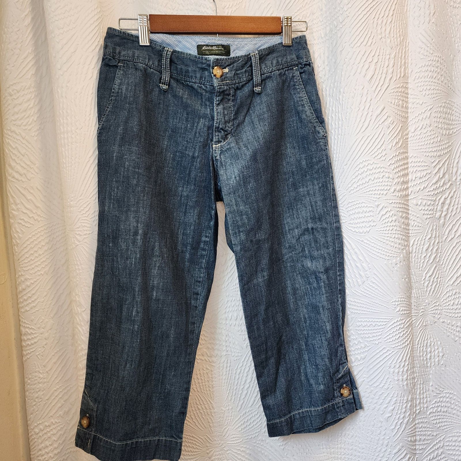 Eddie Bauer Eddie Bauer Women's Size 2 Capri Jeans 100% Cotton 29" Waist Size 26" / US 2 / IT 38 - 6 Thumbnail