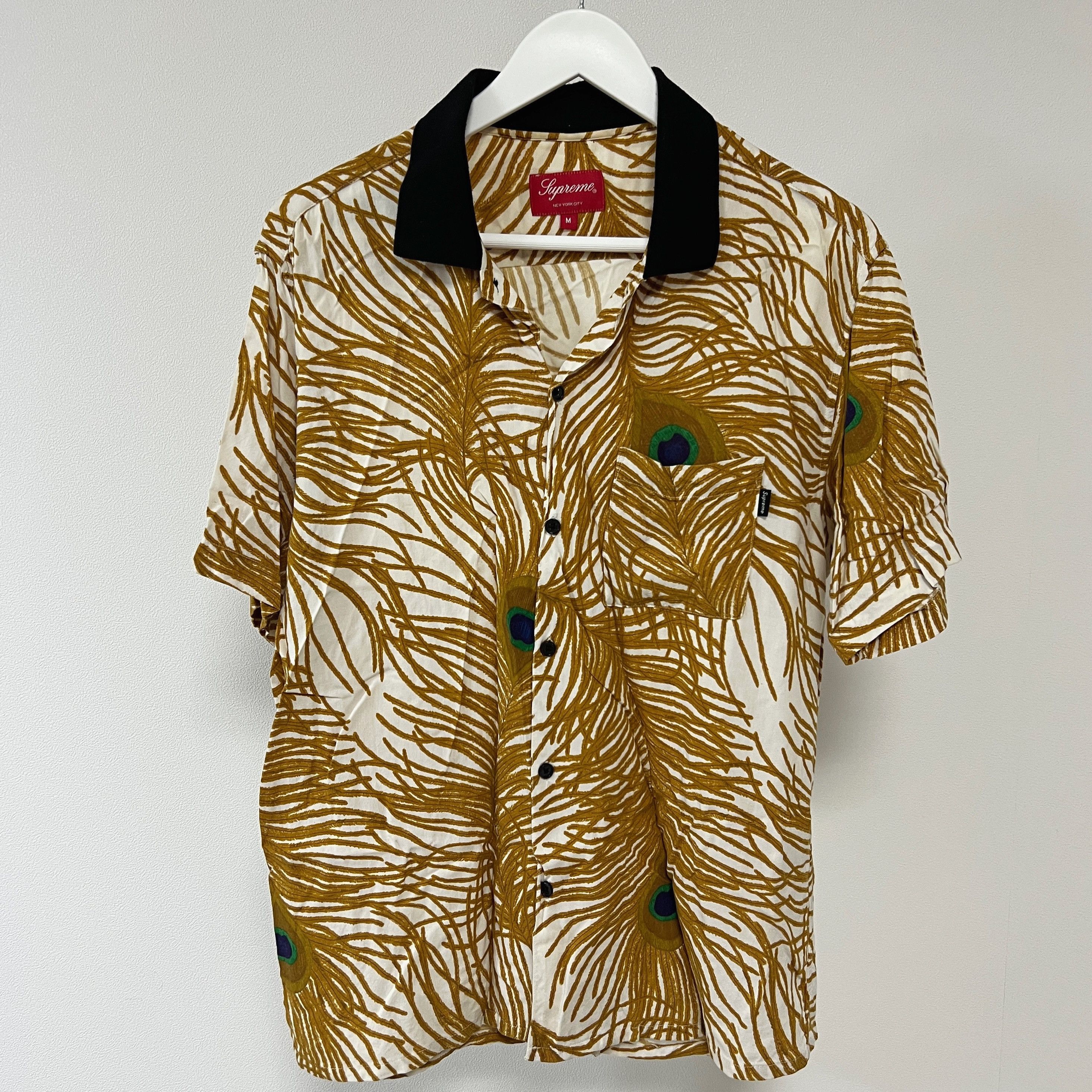 Supreme Supreme SS16 Peacock Rayon Shirt Yellow Size US M / EU 48-50 / 2 - 1 Thumbnail