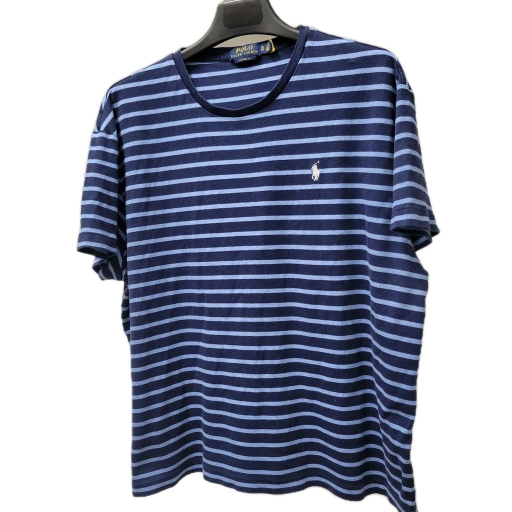 Polo Ralph Lauren Polo Ralph Lauren Blue Striped Crewneck Classic Fit Size US XL / EU 56 / 4 - 3 Thumbnail