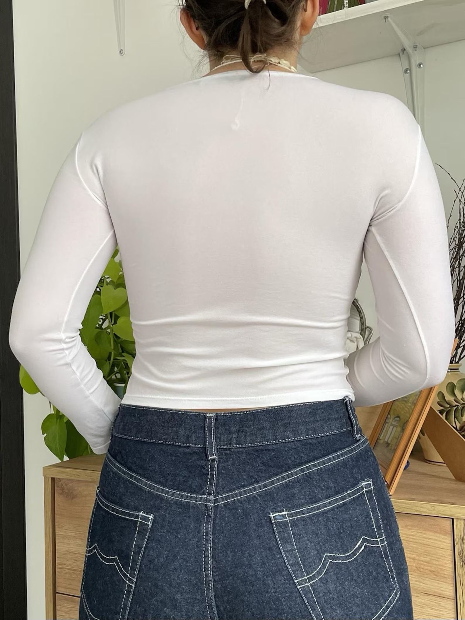 Morgan De Toi Y2K Morgan de Toi Sheer Mesh Graphic Top | S Size S / US 4 / IT 40 - 4 Thumbnail