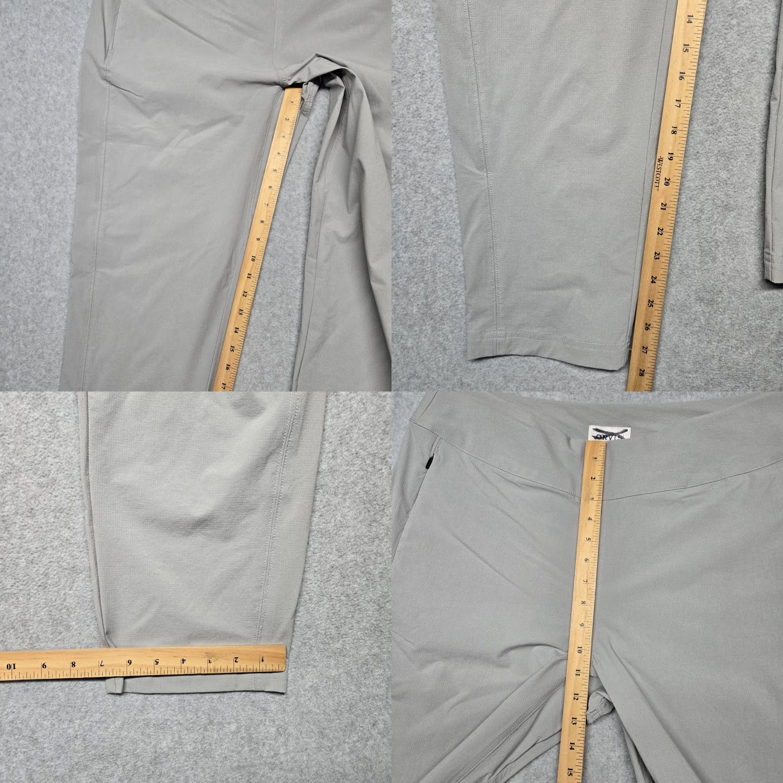 Orvis Orvis Pants Womens 16 Gray Ankle Pull On Stretch Travel Nylon Pockets Comfort Size 38" / US 16 / IT 52 - 9 Thumbnail