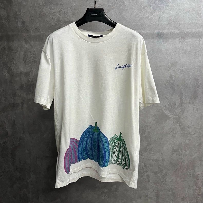 Louis Vuitton Louis Vuitton White logo Pumpkin Print Crew Neck Short Slee Size US XXL / EU 58 / 5 - 1 Thumbnail