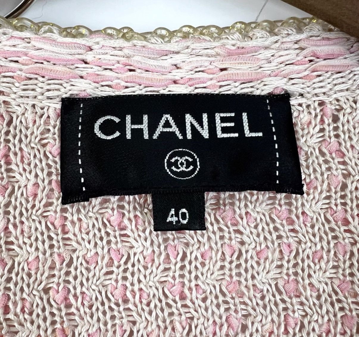 Chanel Chanel Cherry Blossom Pink Knit Cardigan Coat K12 Size S / US 4 / IT 40 - 6 Thumbnail