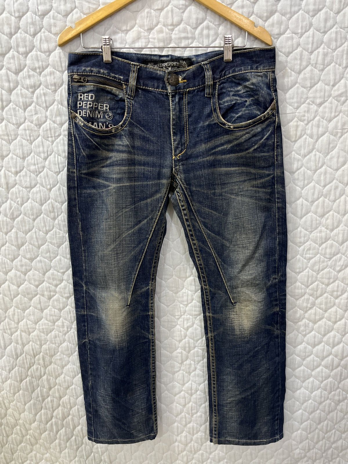 Japanese Brand 🔥🔥🔥ARCHIVE RED PEPPER GOLD LABEL DENIM Size 34" / US 12 / IT 48 - 1 Thumbnail