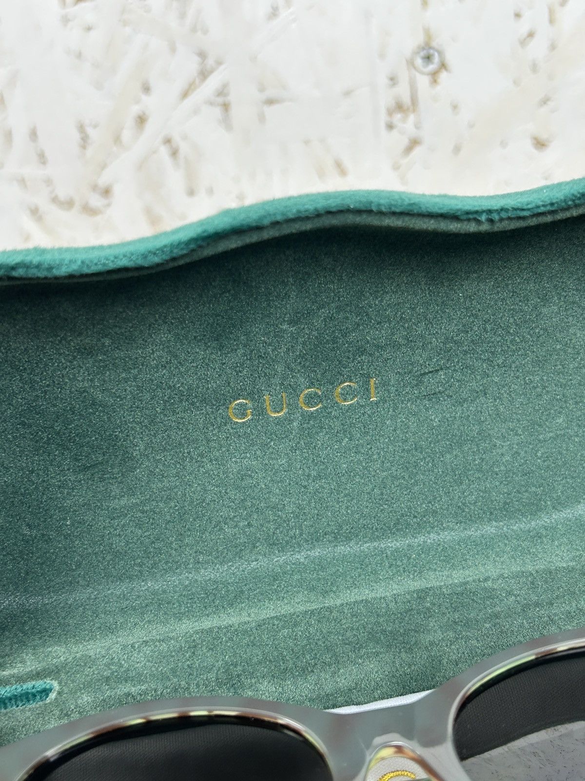 Gucci Gucci Cat Eye Sunglasses GG1136 C7 Green Size ONE SIZE - 12 Thumbnail