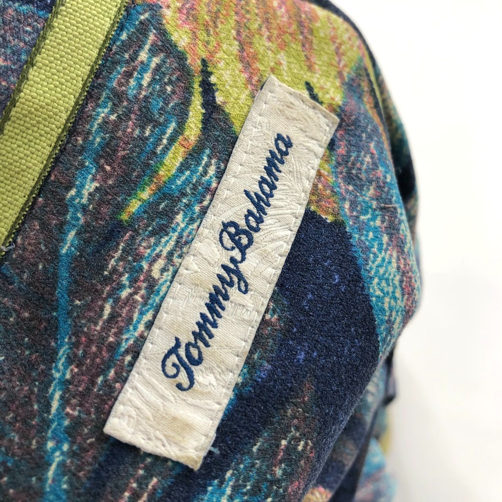 Tommy Bahama Tommy Bahama Island Zone Short Sleeve Pocket Hawaiian Shirt Blue MINT Size US S / EU 44-46 / 1 - 7 Thumbnail