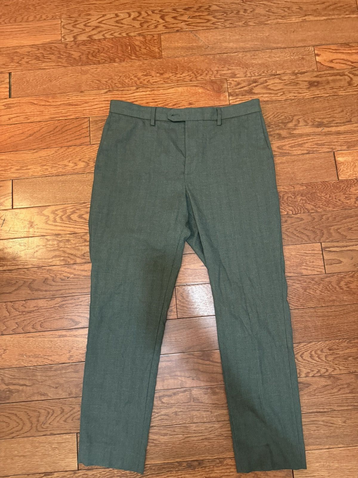 Banana Republic Tailored Fit Trousers in Forest Green Size US 32 / EU 48 - 1 Thumbnail