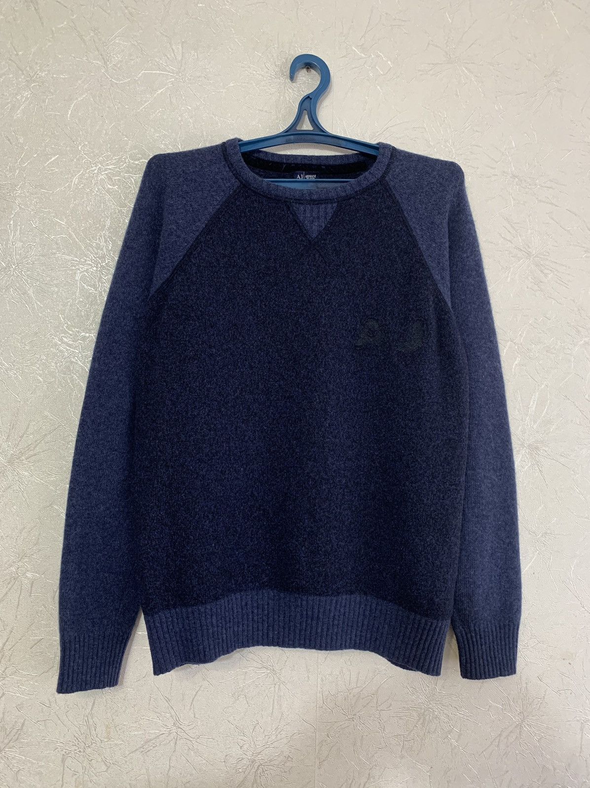 Armani × Giorgio Armani Armani Jeans Men’s Crewneck Wool Sweater Pullover Size M Size US M / EU 48-50 / 2 - 1 Thumbnail