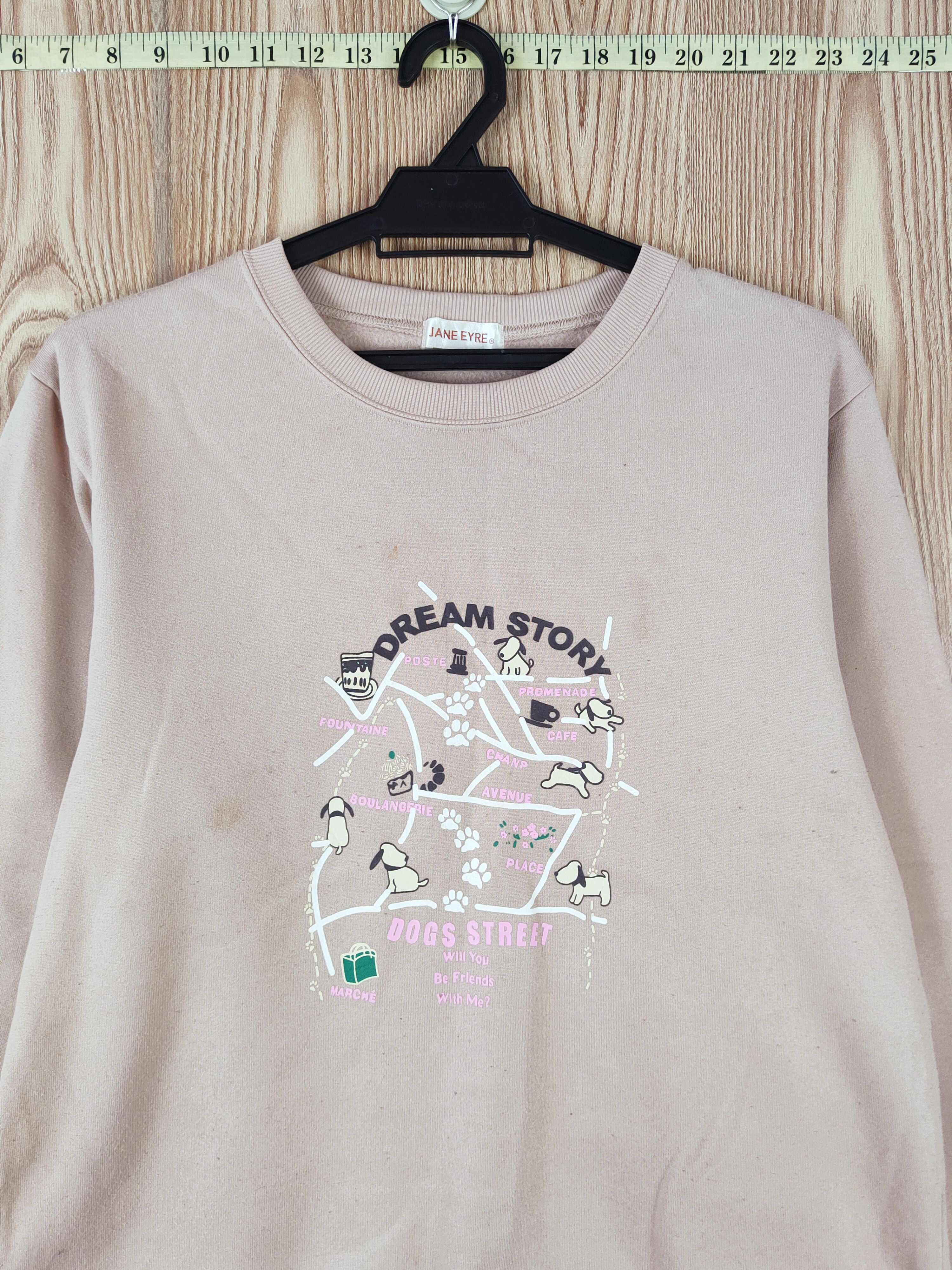 Japanese Brand × Vintage Vintage 💥 Jane Eyre Pink Sweatshirts Size M / US 6-8 / IT 42-44 - 2 Thumbnail
