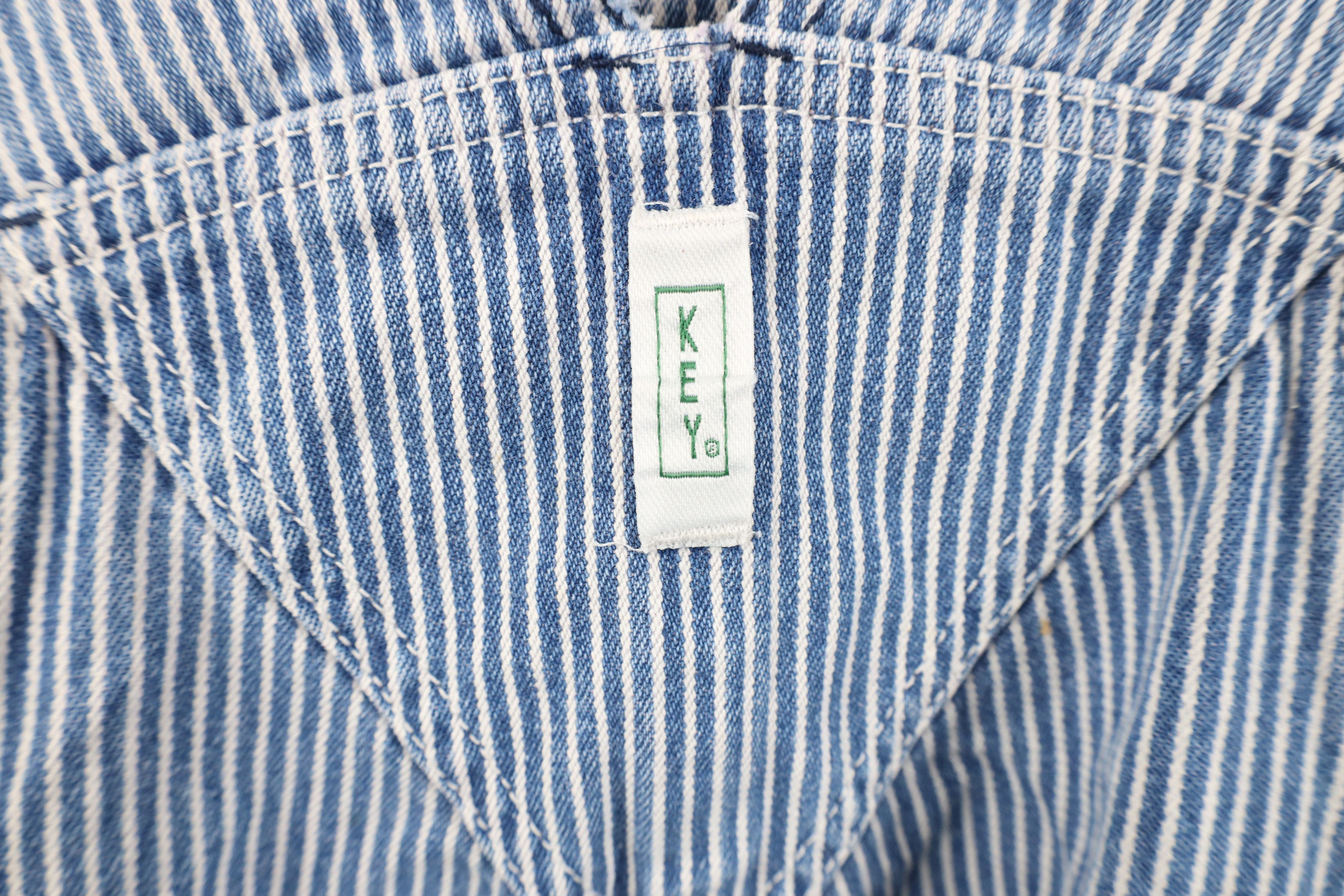 Vintage Vintage 90s Streetwear Cut Off Hickory Striped Overalls Size US 42 / EU 58 - 11 Thumbnail