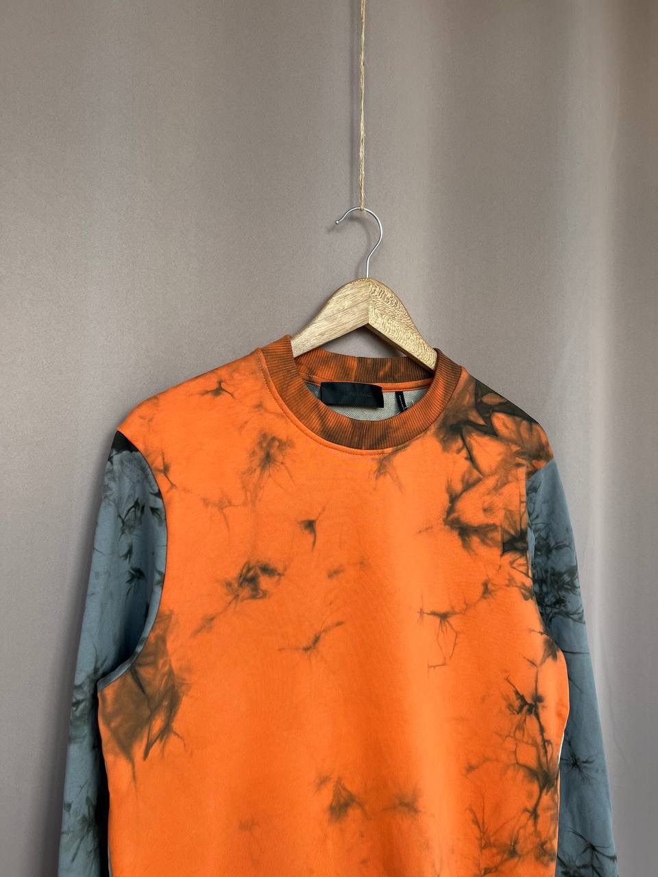 Helmut Lang Helmut Lang Tie Dye Logo Crew Sweatshirt Mens Size S/M Size US S / EU 44-46 / 1 - 3 Thumbnail