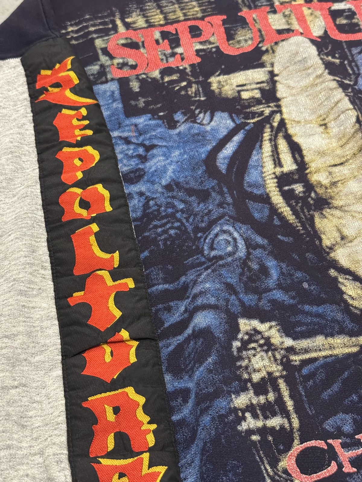 Band Tees *RARE* GRAIL 90s VTG SEPULTURA CHAOS A.D HOODIE Size US L / EU 52-54 / 3 - 10 Thumbnail