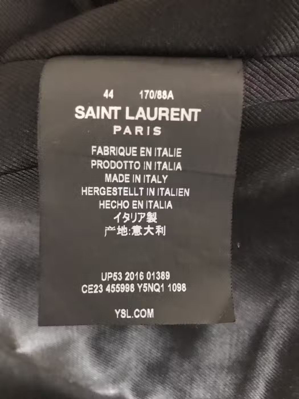 Saint Laurent Paris Saint Laurent Paris Blood Luster Leather Jacket Size US S / EU 44-46 / 1 - 4 Thumbnail