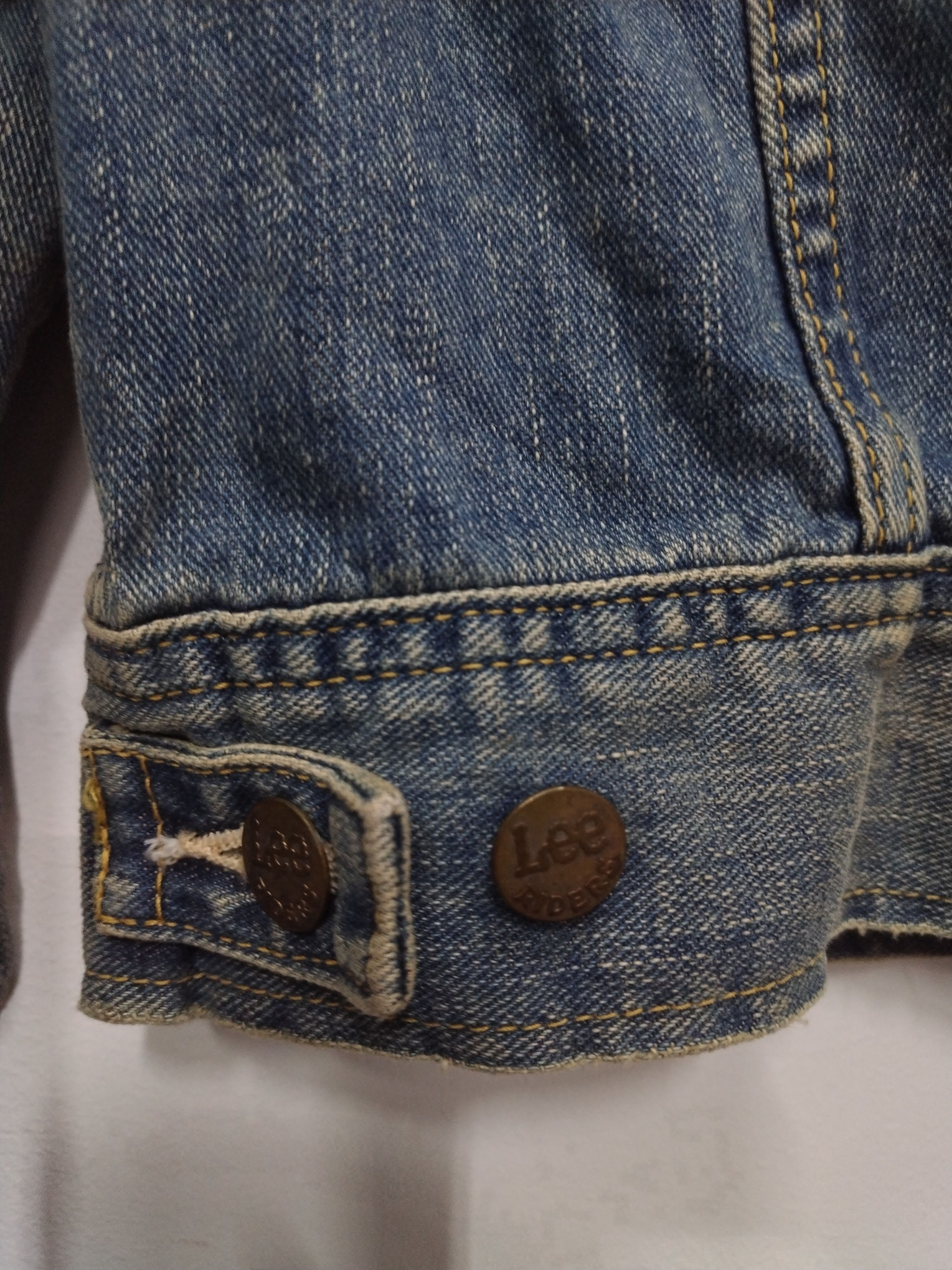 Lee Vintage steals Distressed Design LEE RIDERS Denim Jacket Size M / US 6-8 / IT 42-44 - 14 Thumbnail