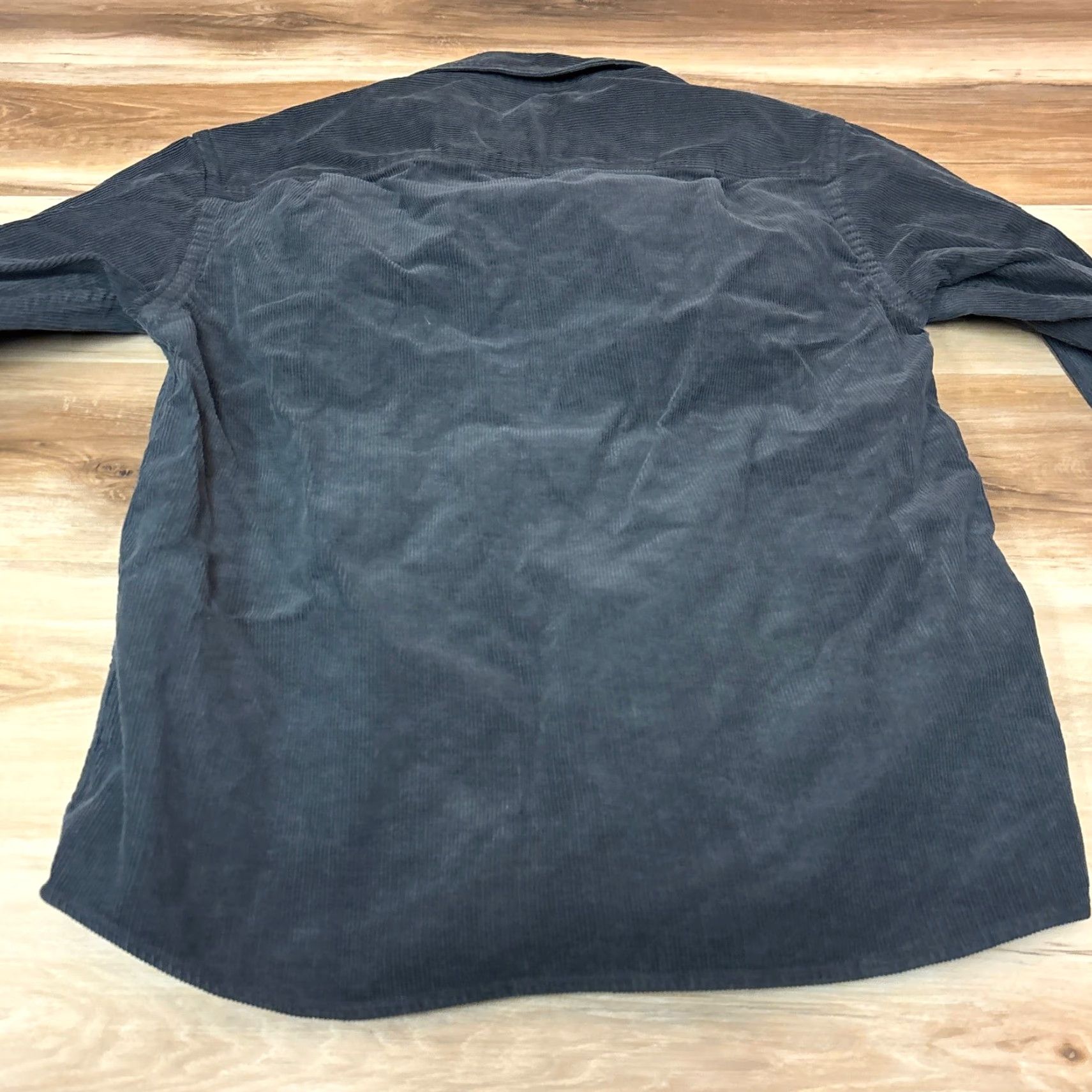 H&M H&M Corduroy Shirt Mens Small Relaxed Fit Gray Button Up Size US S / EU 44-46 / 1 - 8 Thumbnail