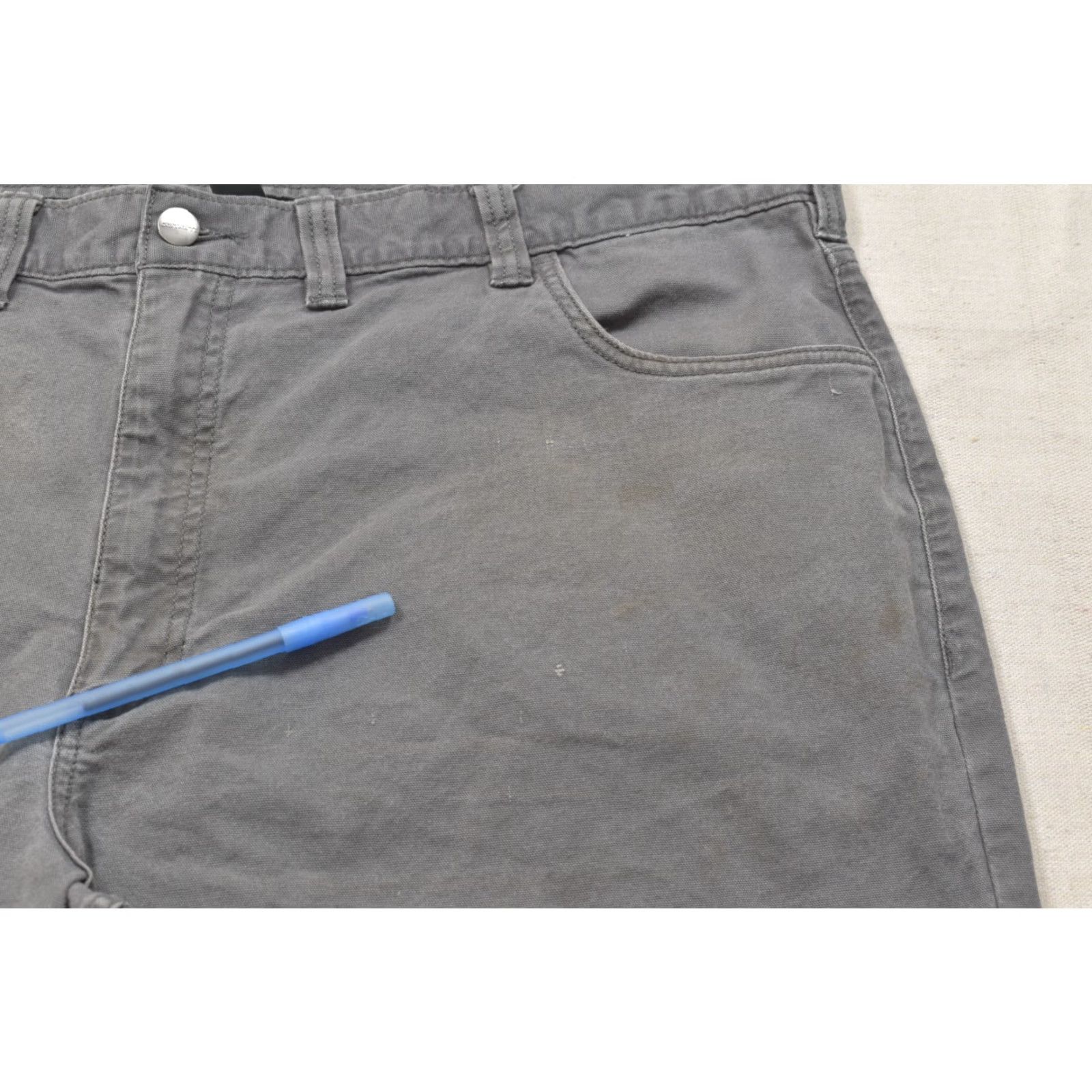 Carhartt Carhartt Men's Rugged Flex Relaxed Fit Gray Canvas Work Pants 44x32 Gray Pants Carhartt Mens Casual Workwear 5-Pocket Carhartt Logo Men Mens Size US 44 / EU 60 - 5 Thumbnail