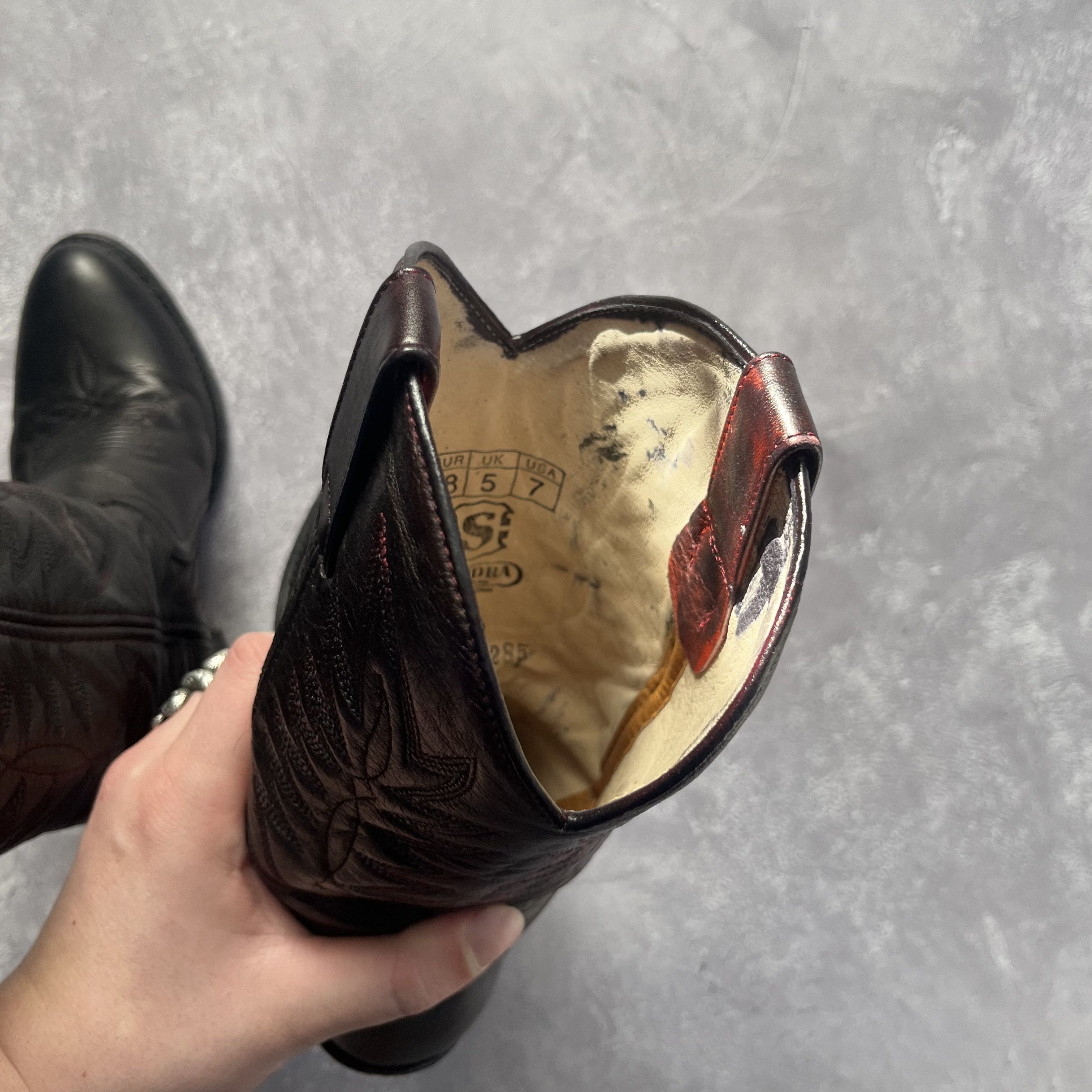 Sendra Sendra 2138 Black Leather Cowboy Boots Size US 7 Uk 5 EU 38 Size US 8 / IT 38 - 9 Thumbnail