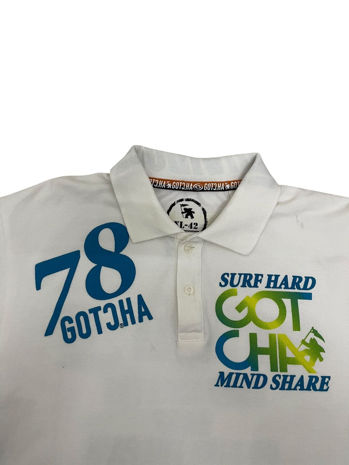 Gotcha Y2K Gotcha Surf OVP High Density Print Polo Tee Size US M / EU 48-50 / 2 - 3 Thumbnail