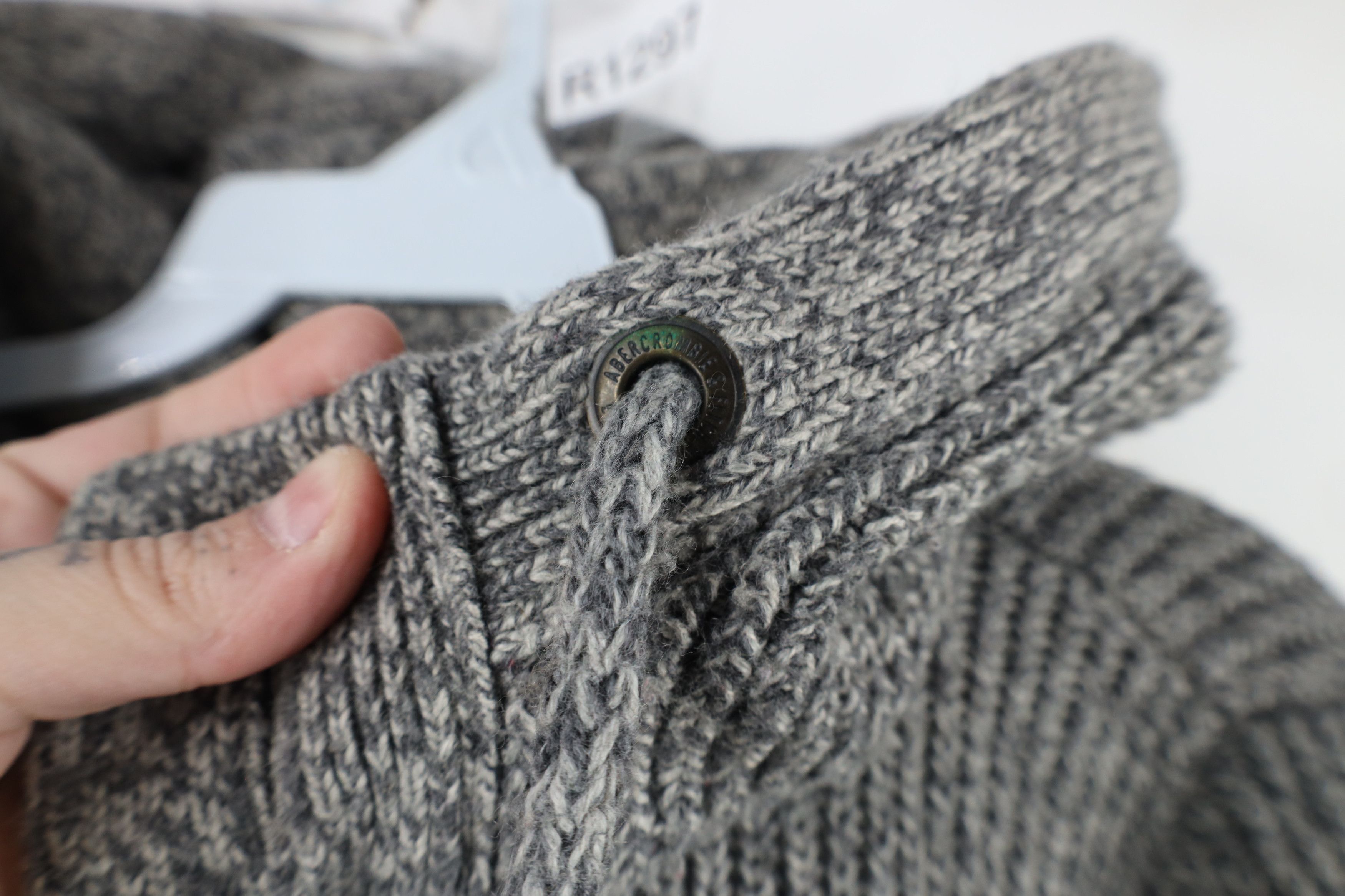 Abercrombie & Fitch Vintage Y2K Abercrombie & Fitch Ribbed Knit Hoodie Sweater Size S / US 4 / IT 40 - 7 Thumbnail