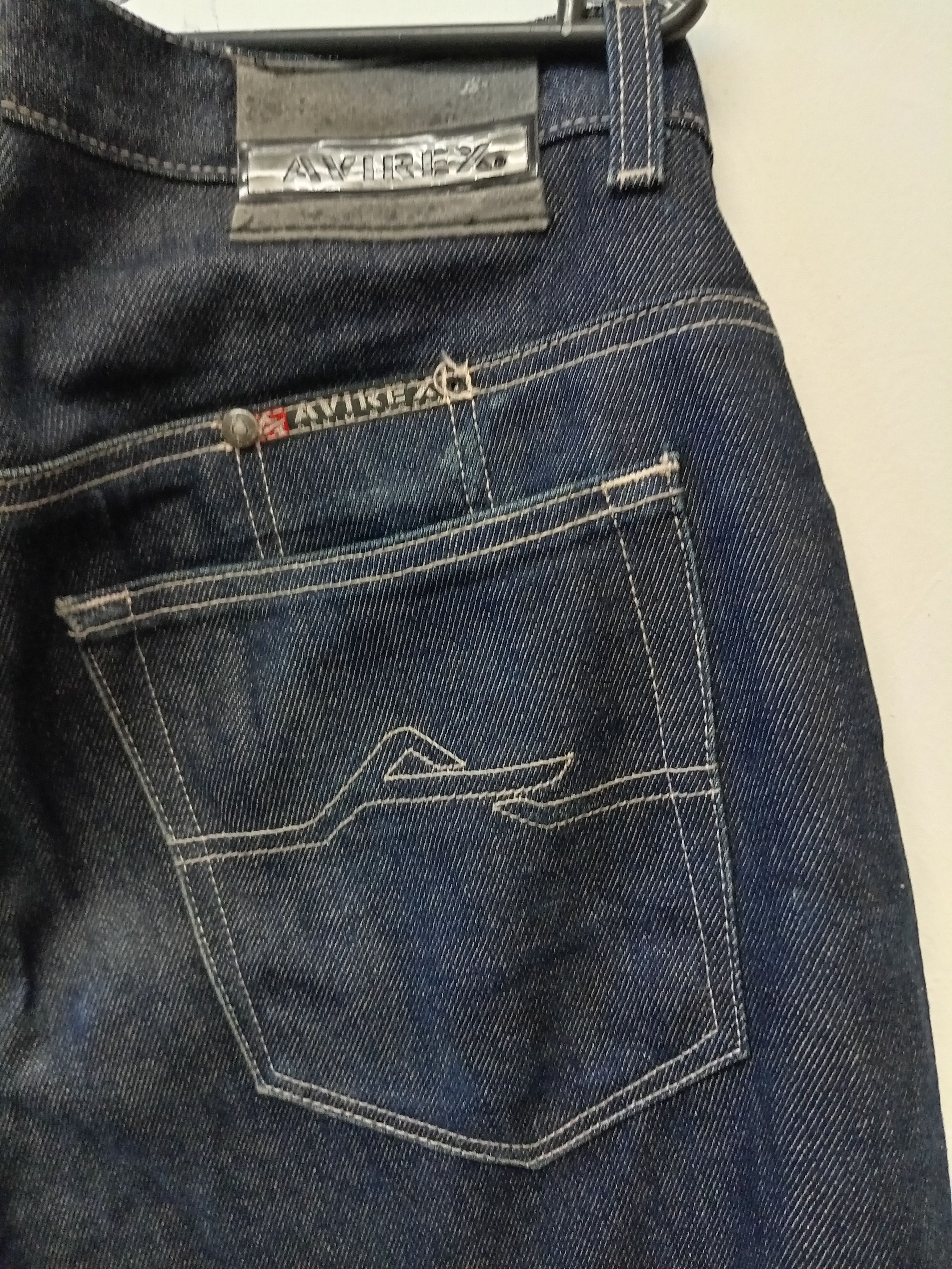 Image of Archival Clothing x Avant Garde Vintage Avirex Baggy Blue Denim Jeans, Men's (Size 36)