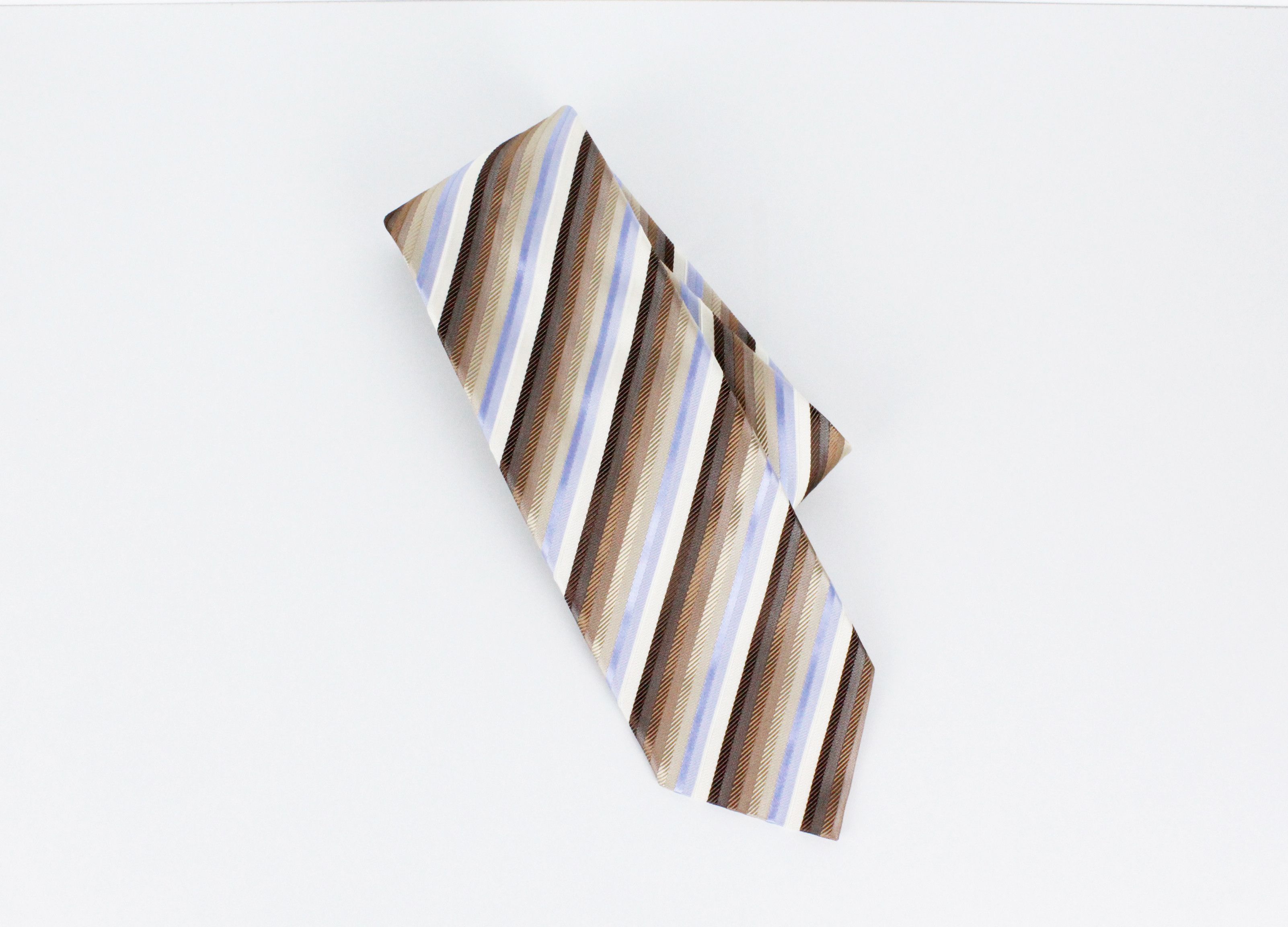 Pal Zileri Pal Zileri Multicolor Abstract Striped Silk NeckTie Tie Size ONE SIZE - 4 Thumbnail