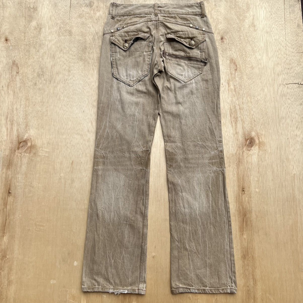 Tornado Mart OIL CAKE JAPANESE BRAND FADED FLARE BOOT CUT DENIM Size US 31 - 11 Thumbnail