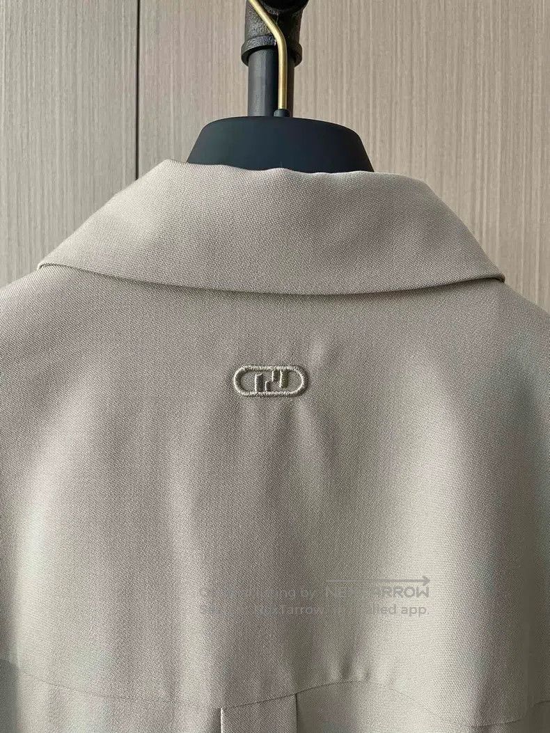 Fendi Fendi Men's shirt jacket with logo embroidery on the colla Size US M / EU 48-50 / 2 - 3 Thumbnail