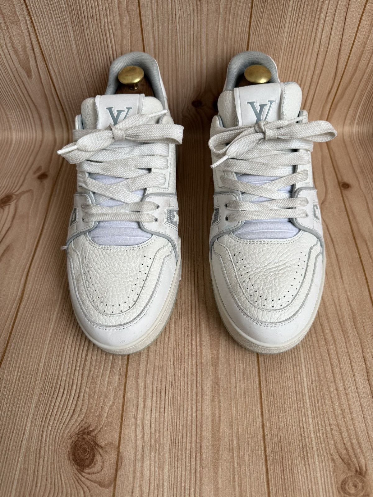 Louis Vuitton White/gray trainers Size US 7 / EU 40 - 4 Thumbnail