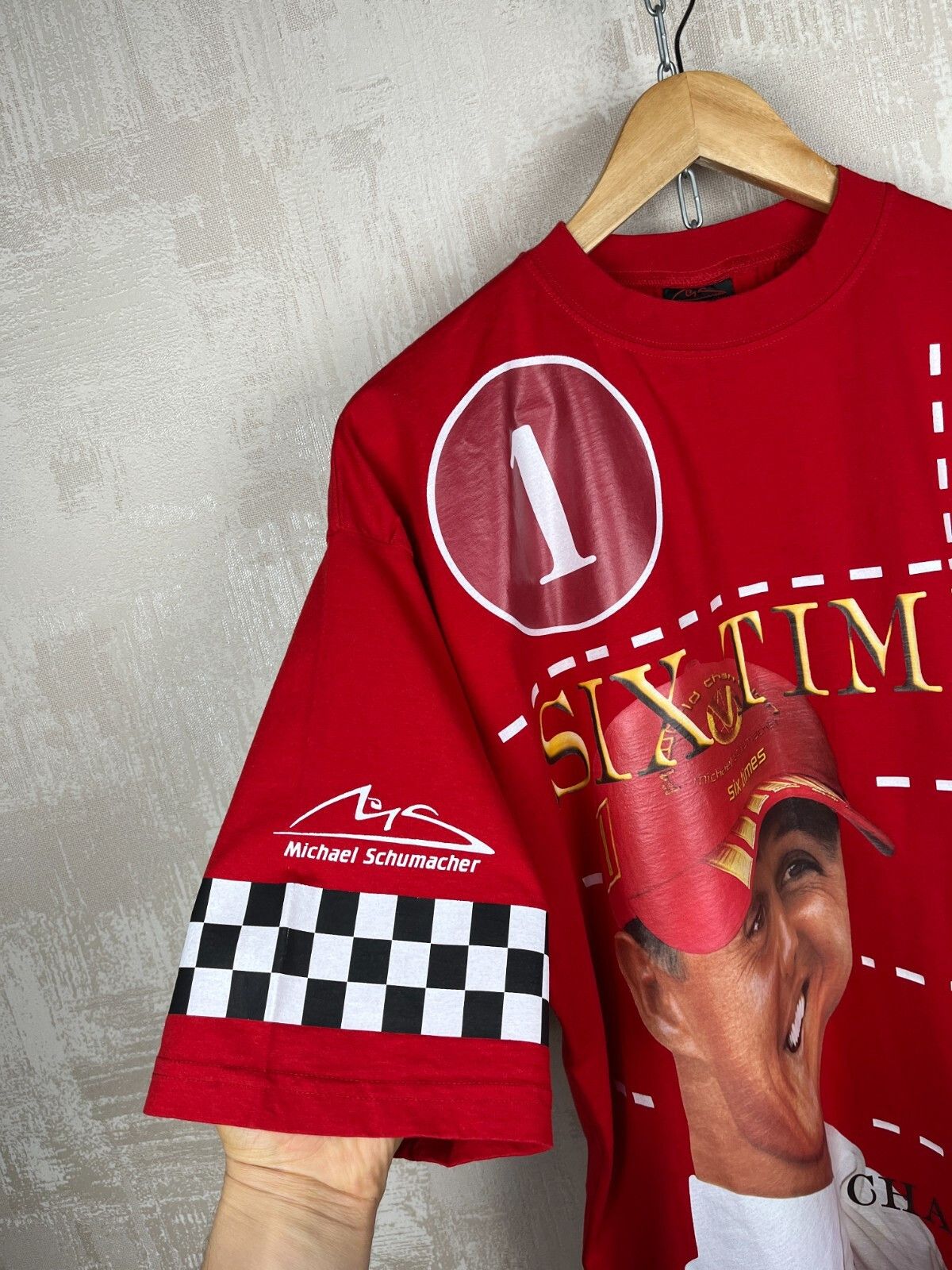 Formula 1 Michael Schumacher Six Times F1 World Champion T-shirt Size US XXL / EU 58 / 5 - 5 Thumbnail