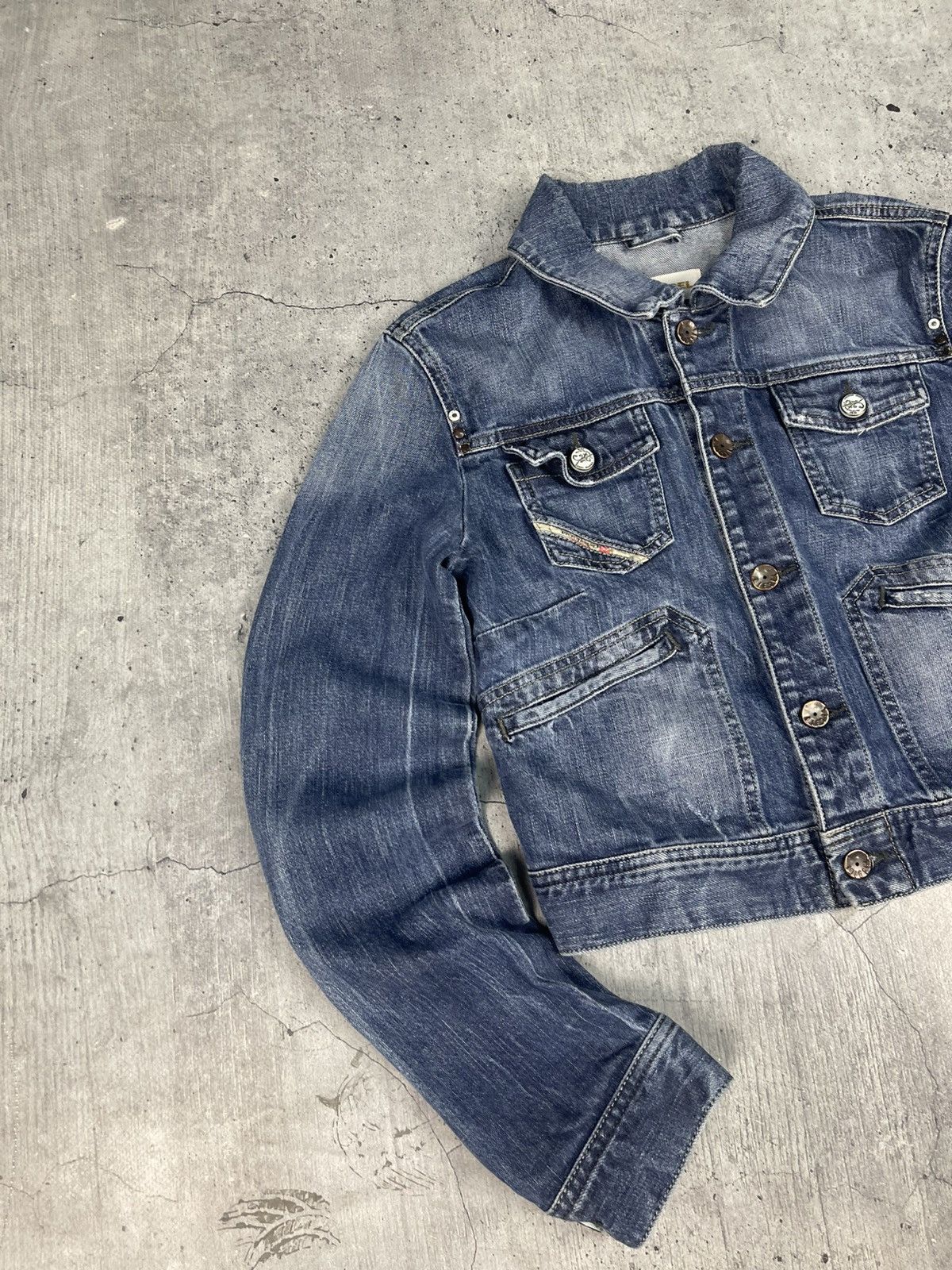 Diesel Diesel Vintage Y2K Washed Blue Denim Jeans Jacket Size M / US 6-8 / IT 42-44 - 3 Thumbnail