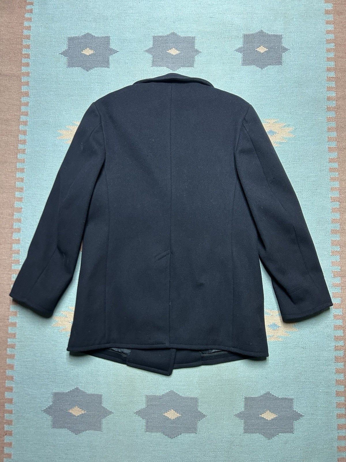 Vintage Vtg 1940s US Navy wool pea coat USN WW2 deck jacket 38 S/M Size US S / EU 44-46 / 1 - 8 Thumbnail