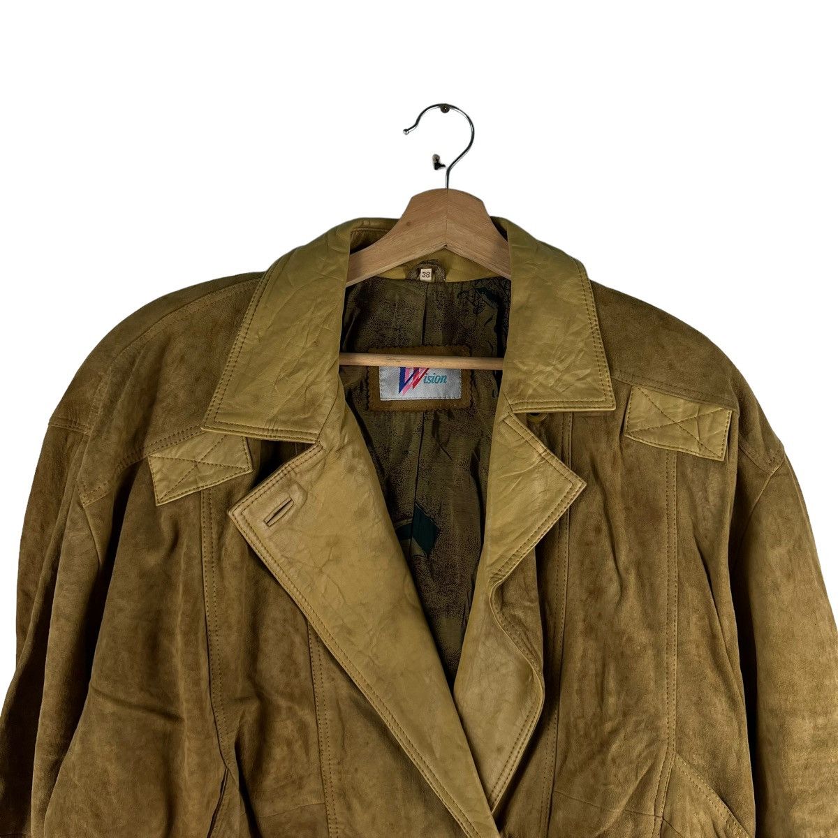 Genuine Leather 🔥90’s Bomber Leather Jacket Flight Vision Issey Miyake Size US M / EU 48-50 / 2 - 2 Thumbnail