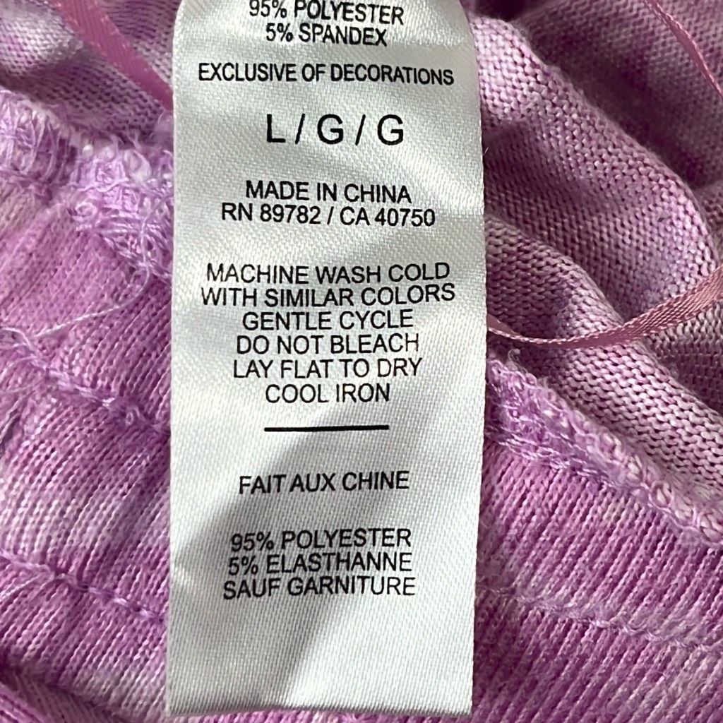 Other Natori Womens Large Pink Floral Elastic Drawstring Cropped P Size 34" / US 12 / IT 48 - 5 Thumbnail