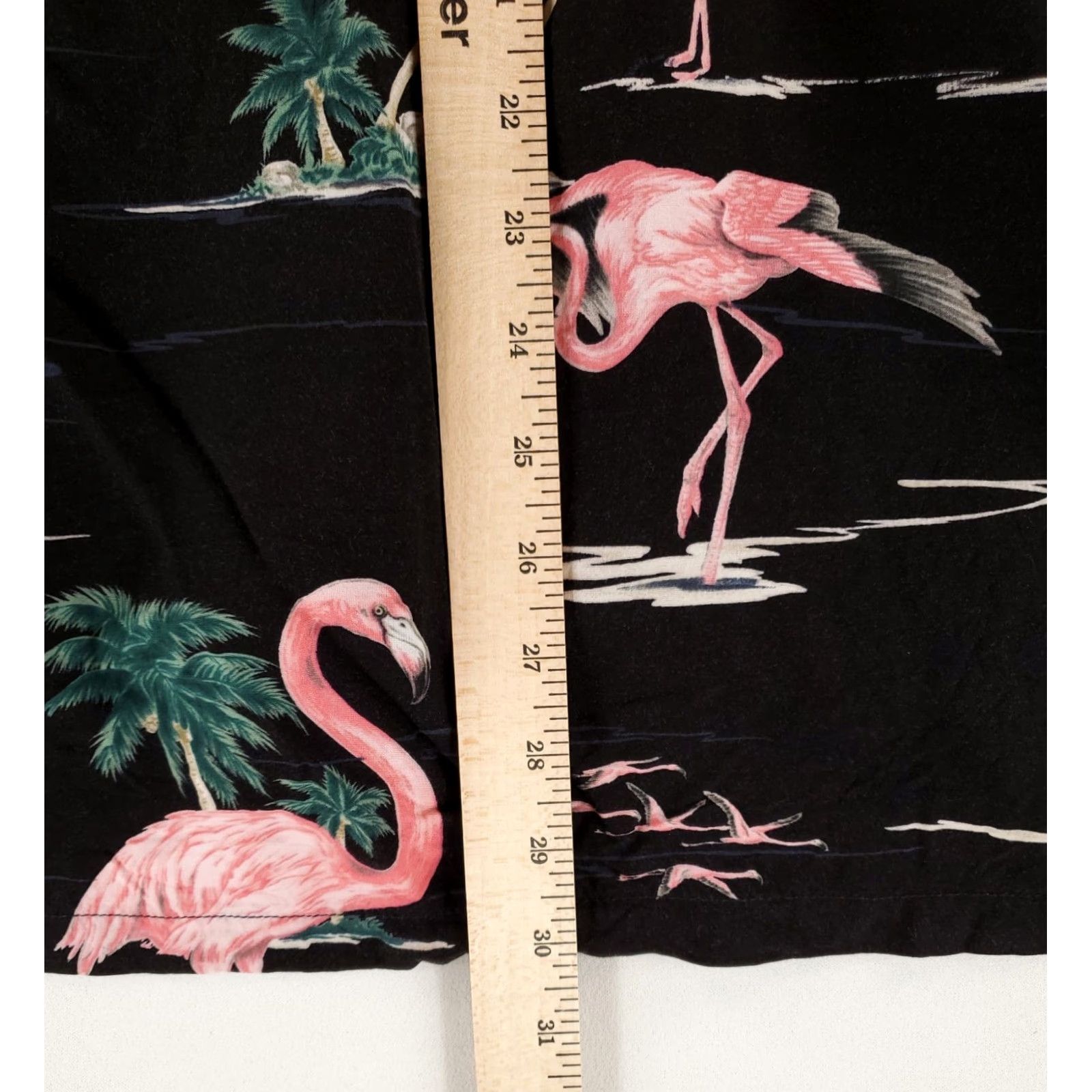 Paradise Found Paradise Found Button Up Hawaiian Shirt Short Sleeve Flamingo Black Mens XXL Size US XXL / EU 58 / 5 - 7 Thumbnail