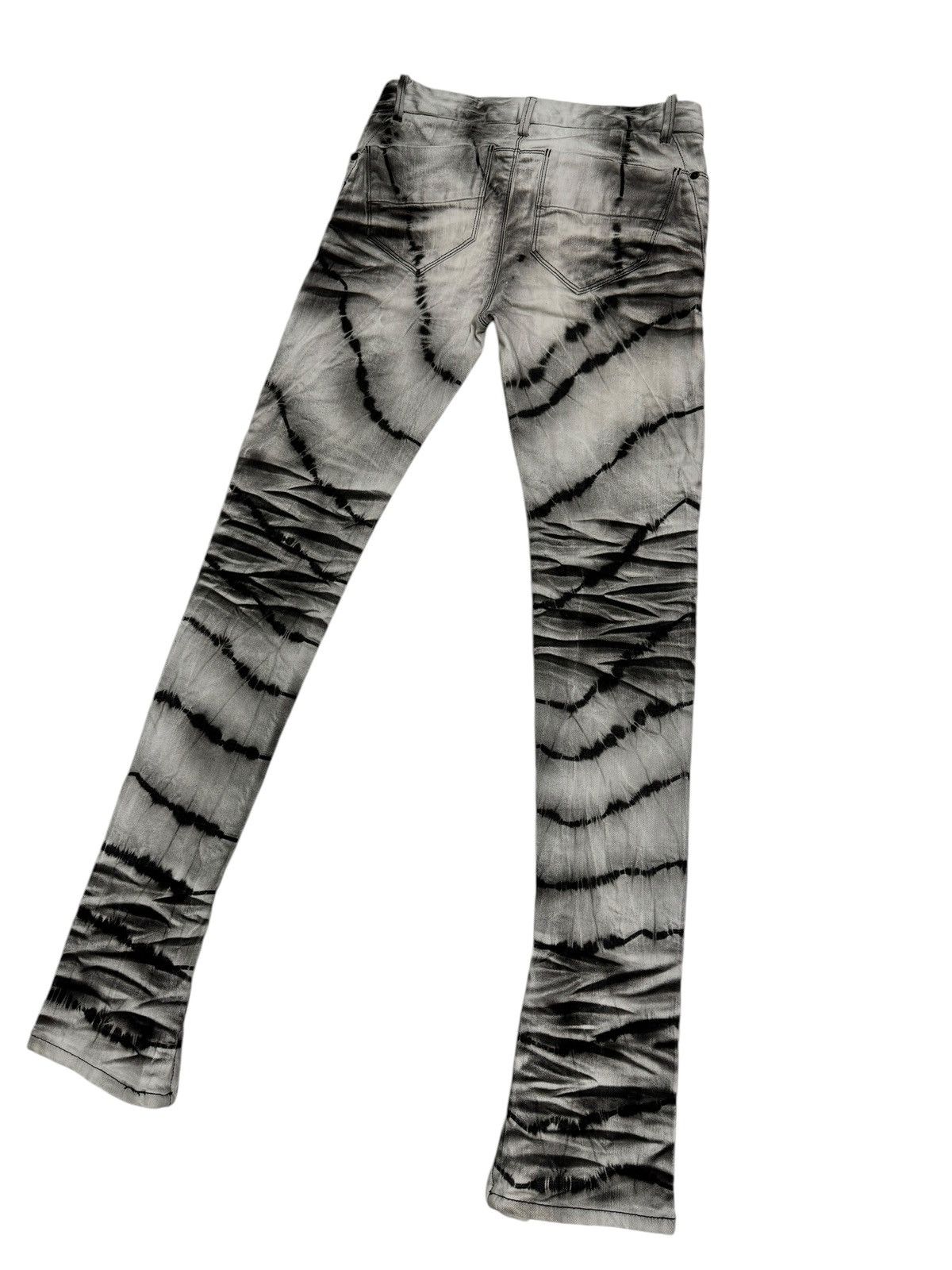 Japanese Brand ⚡️⚡️Johnny Wolf Abstract Whiskered Skinny zipper Leg Jeans Size US 30 / EU 46 - 7 Thumbnail