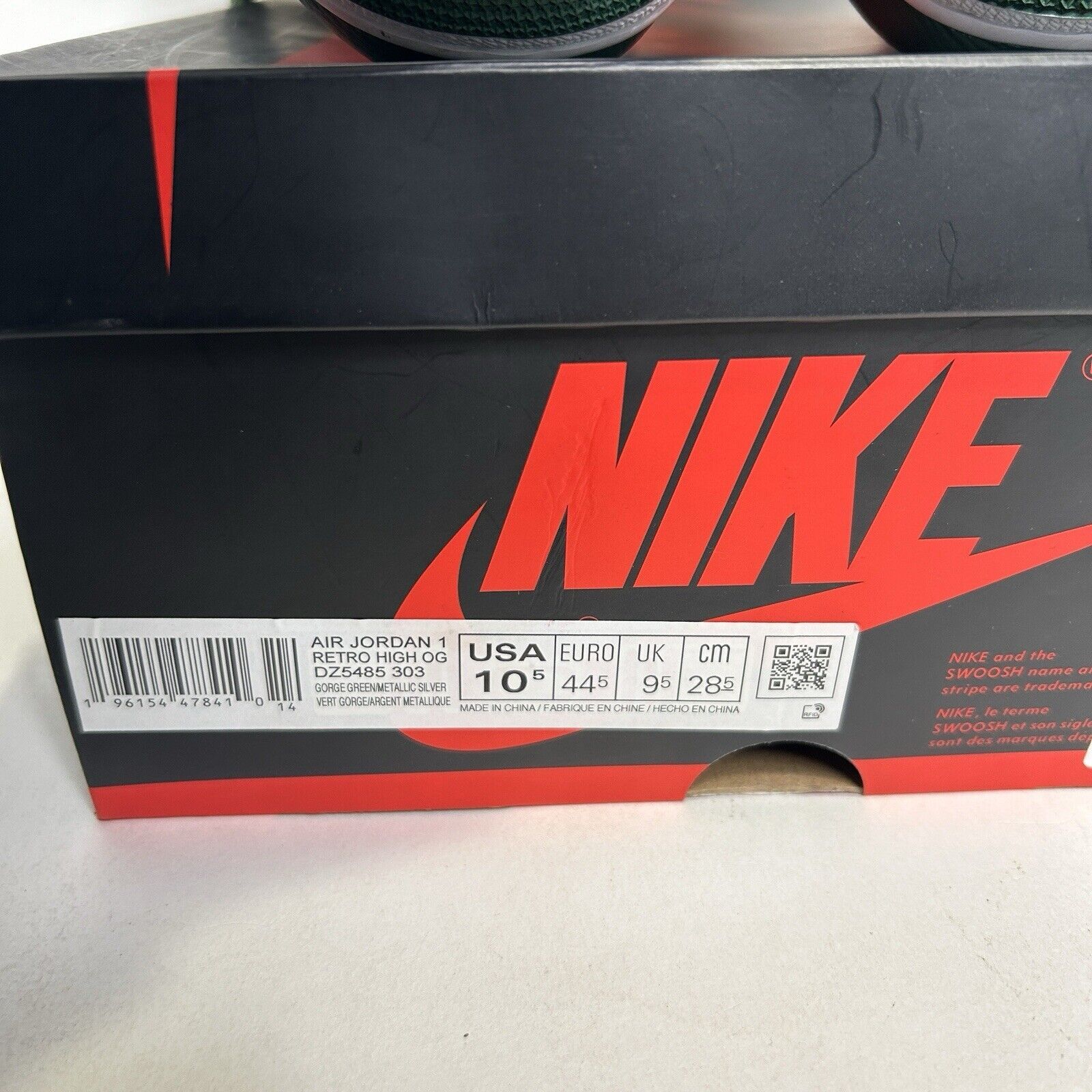 Nike Nike Air Jordan 1 Retro High OG “Gorge Green” 2024 Size US 10.5 / EU 43-44 - 8 Thumbnail