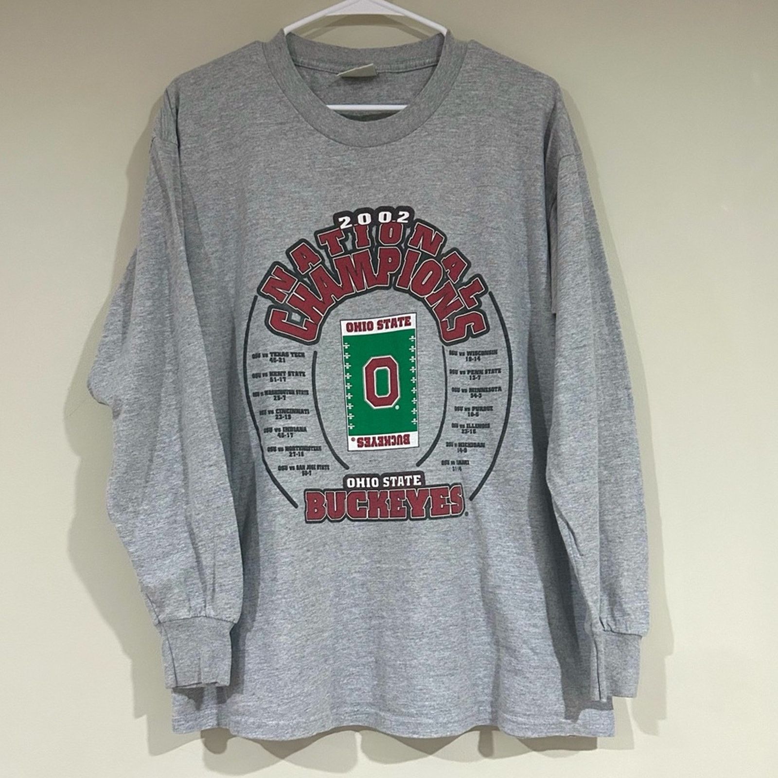 Lee Vintage 2002 Ohio State Football Nationals Champs Shirt Size US L / EU 52-54 / 3 - 1 Thumbnail