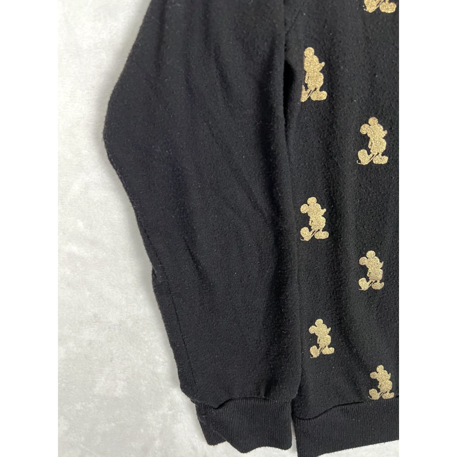 Disney Disney Sweatshirt Womens XL Black Gold Mickey Mouse All Over Print Crewneck Size XL / US 12-14 / IT 48-50 - 5 Thumbnail