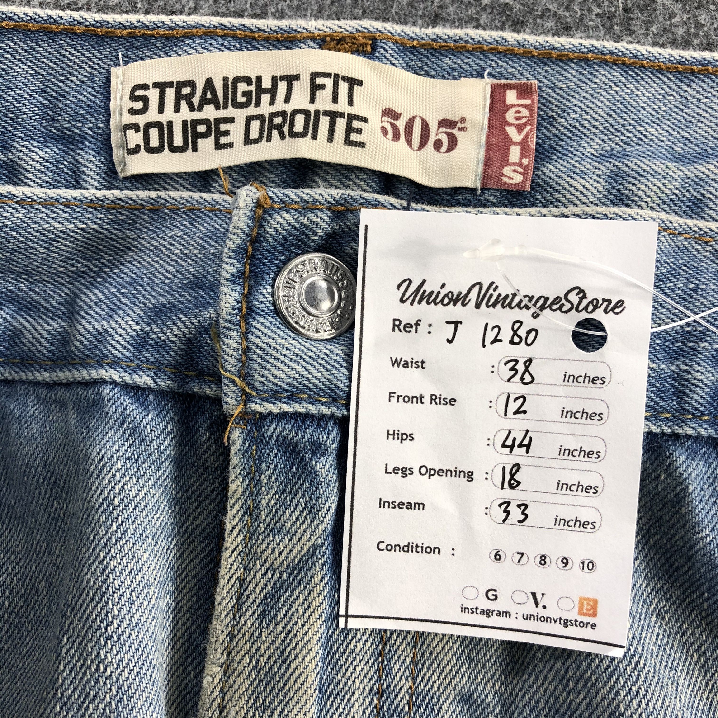 Levi's Vintage Levis 505 Light Wash Jeans-J1280 Size US 37 - 12 Thumbnail