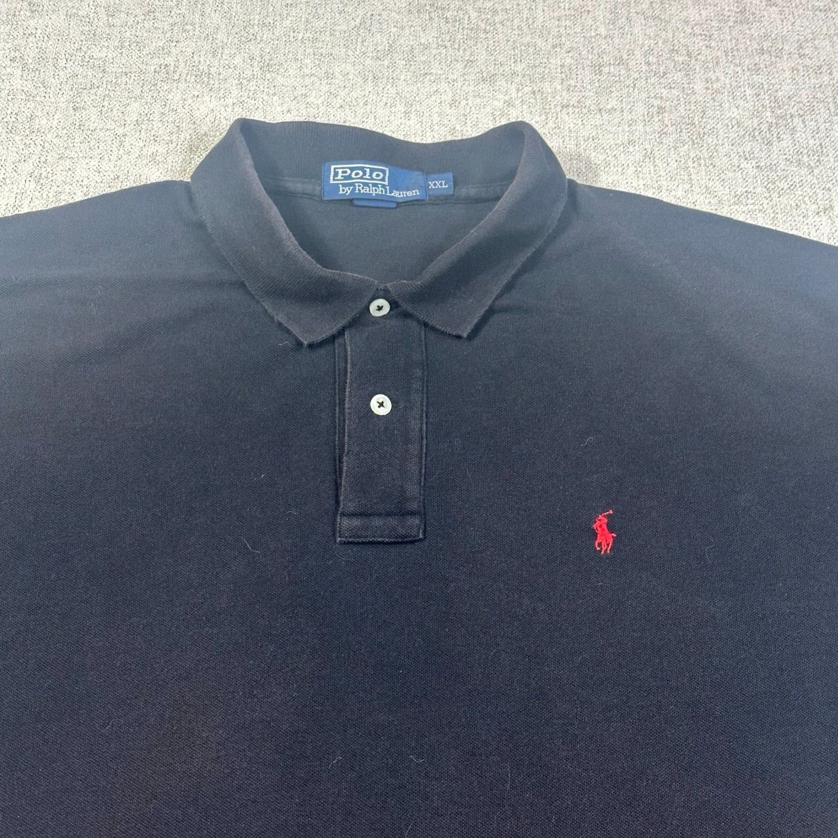 Ralph Lauren VINTAGE Ralph Lauren Polo Shirt Mens 2XL Black Cotton USA Made College 90s Preppy USA Polo by Ralph Lauren Shirt Mens 2XL Black Cotton Made in USA Size US XXL / EU 58 / 5 - 3 Thumbnail