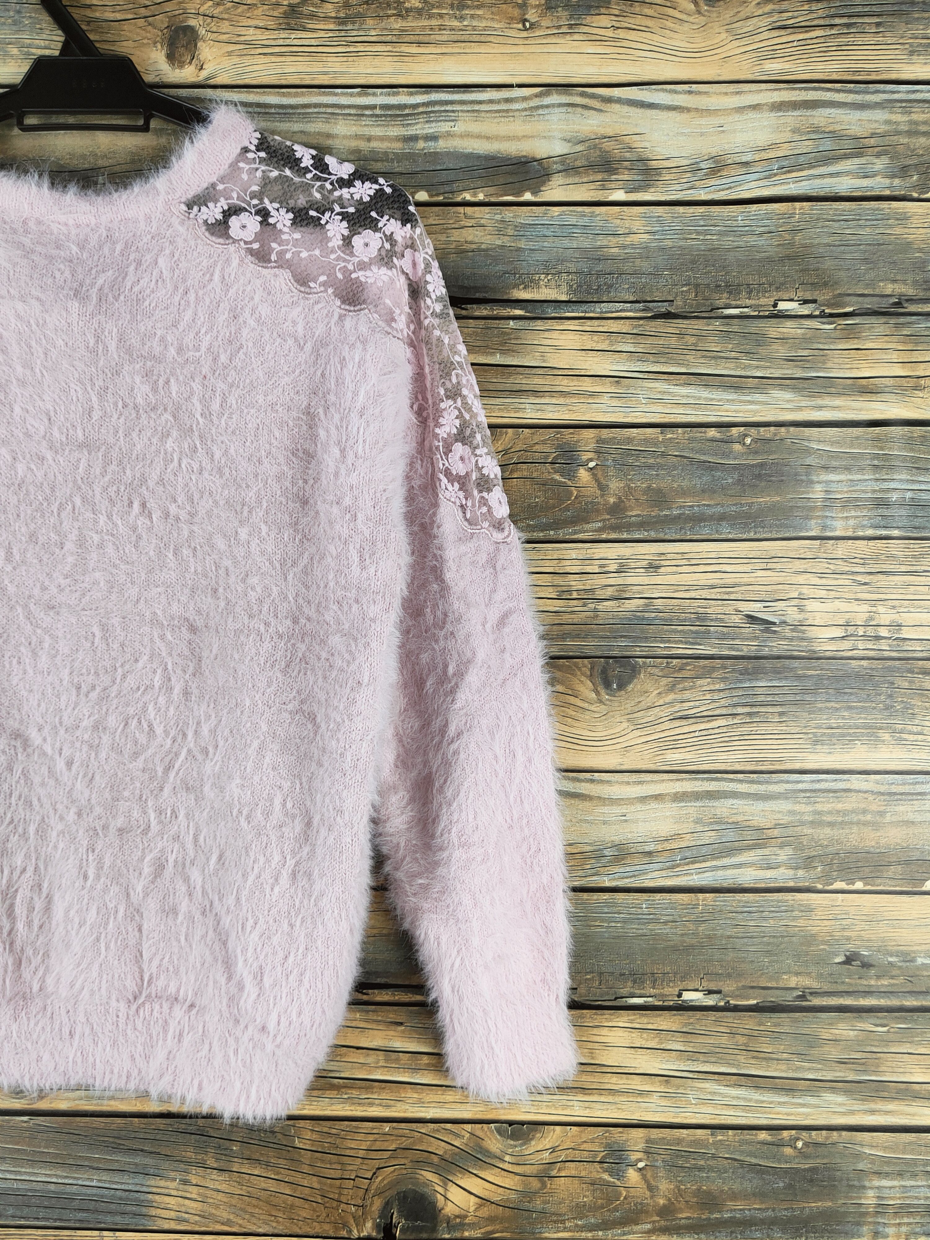 Japanese Brand DL Ingni Light Purple Fur Mohair Knitwear #46-552 Size M / US 6-8 / IT 42-44 - 9 Thumbnail