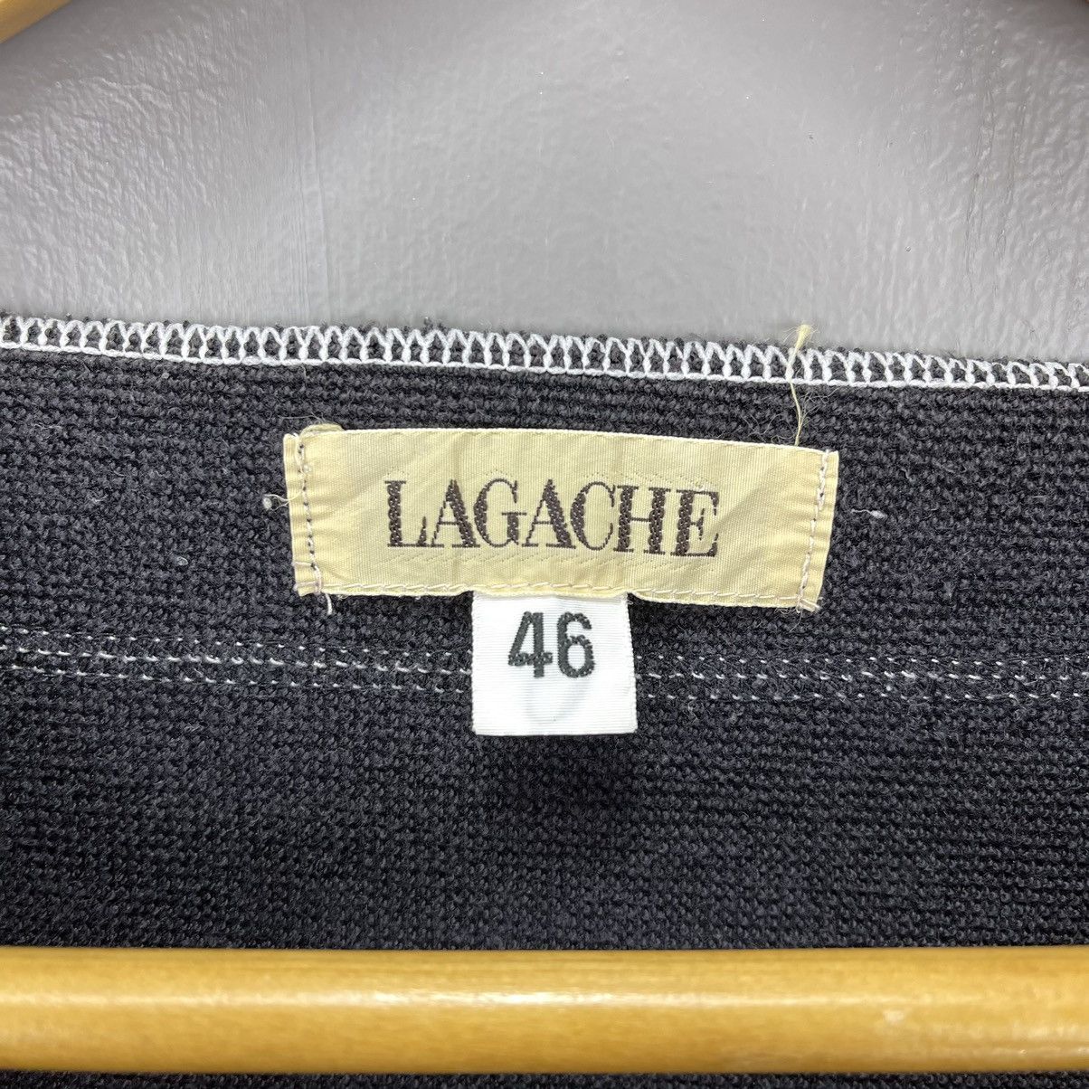 Japanese Brand Vintage LAGACHE Short Sleeve Sweatshirt Jumper #1430/AX Size L / US 10 / IT 46 - 6 Thumbnail