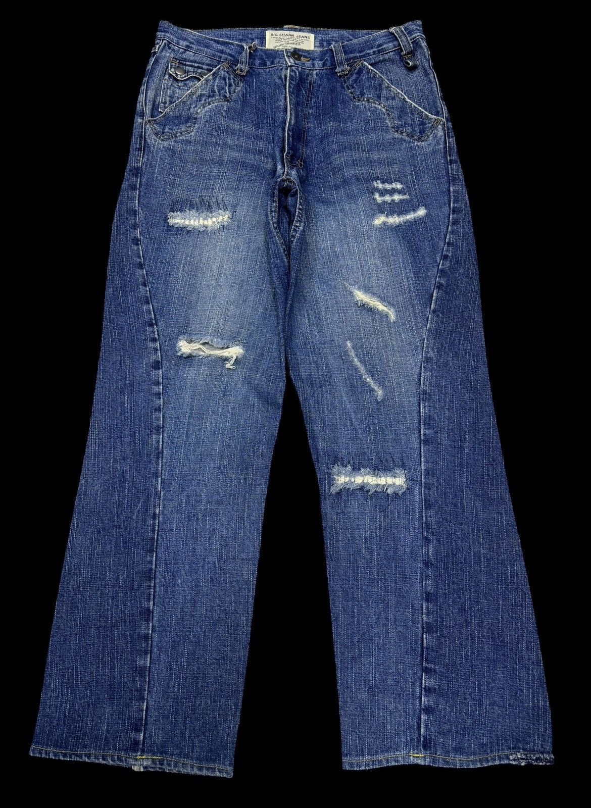 Acne Studios BAGGY Big Shark Jeans Acne Studios Style Distressed Denim Size US 31 - 1 Thumbnail