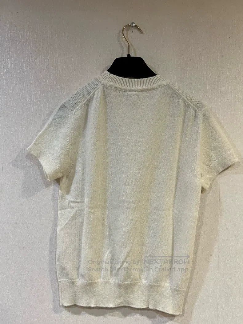 Hermes Hermes Ivory Knit Short Sleeve Size XXS / US 00 / IT 34 - 2 Thumbnail