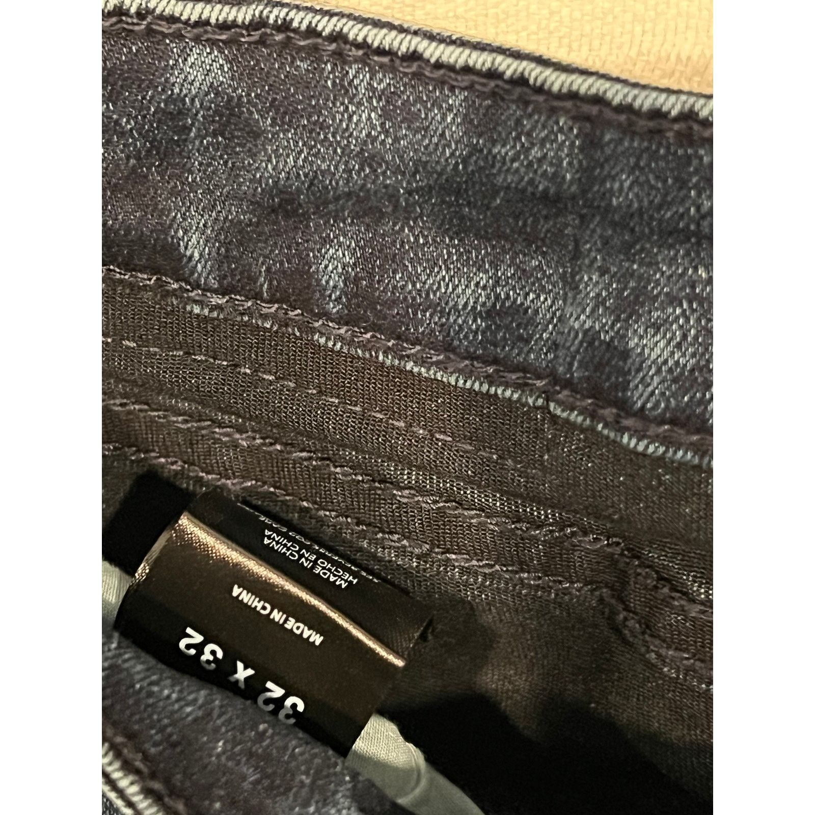 Express Express Straight Leg Dark Blue Jeans Mens 32x32 Size US 32 / EU 48 - 4 Thumbnail