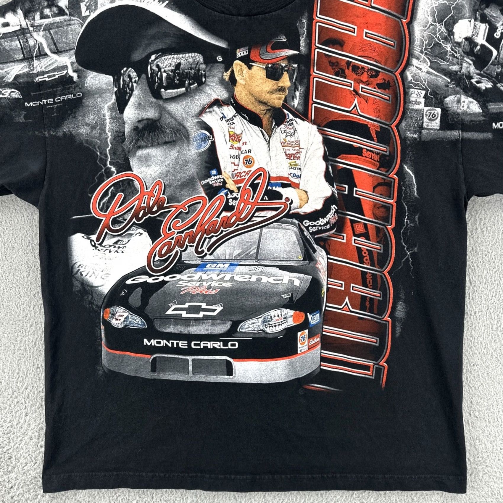 Chase Authentics VINTAGE Chase Authentics Mens XXL Black Shirt Dale Earnhardt 3 AOP Graphic Print Tee Size US XXL / EU 58 / 5 - 4 Thumbnail